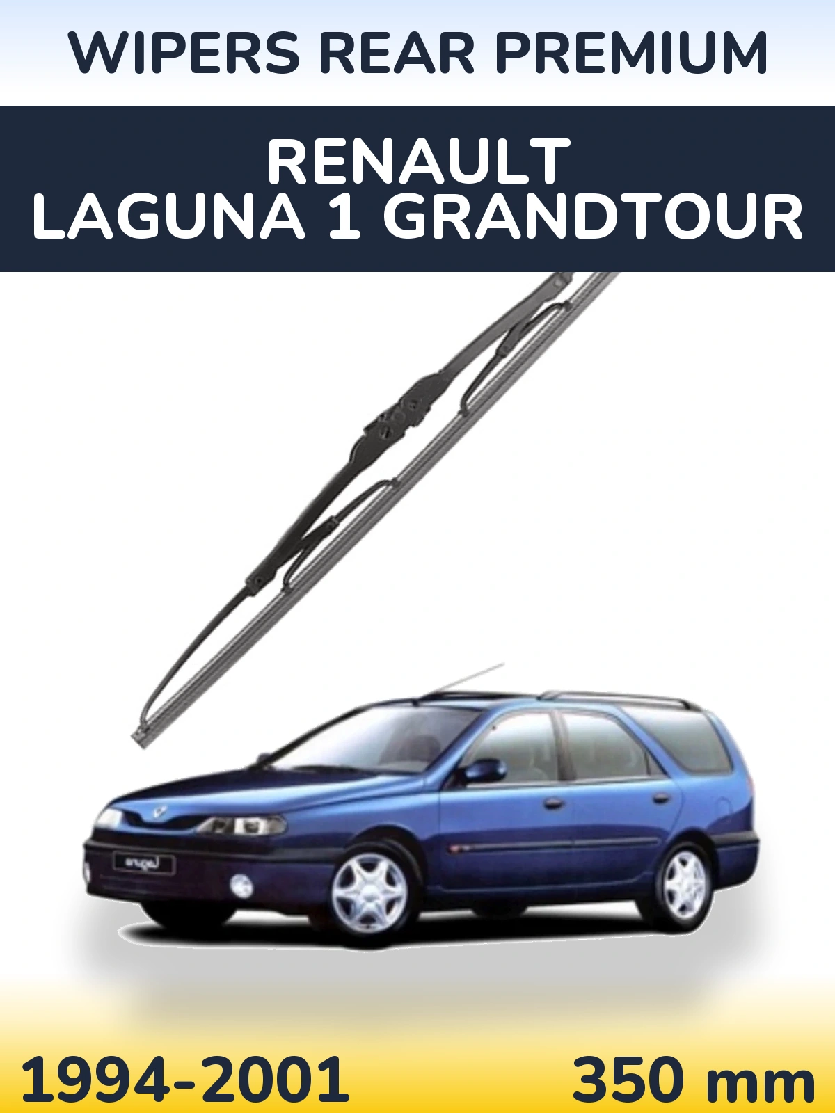 Rear wiper blade WIPERS REAR PREMIUM 350 mm for Renault Laguna 1 Grandtour 1994-2001