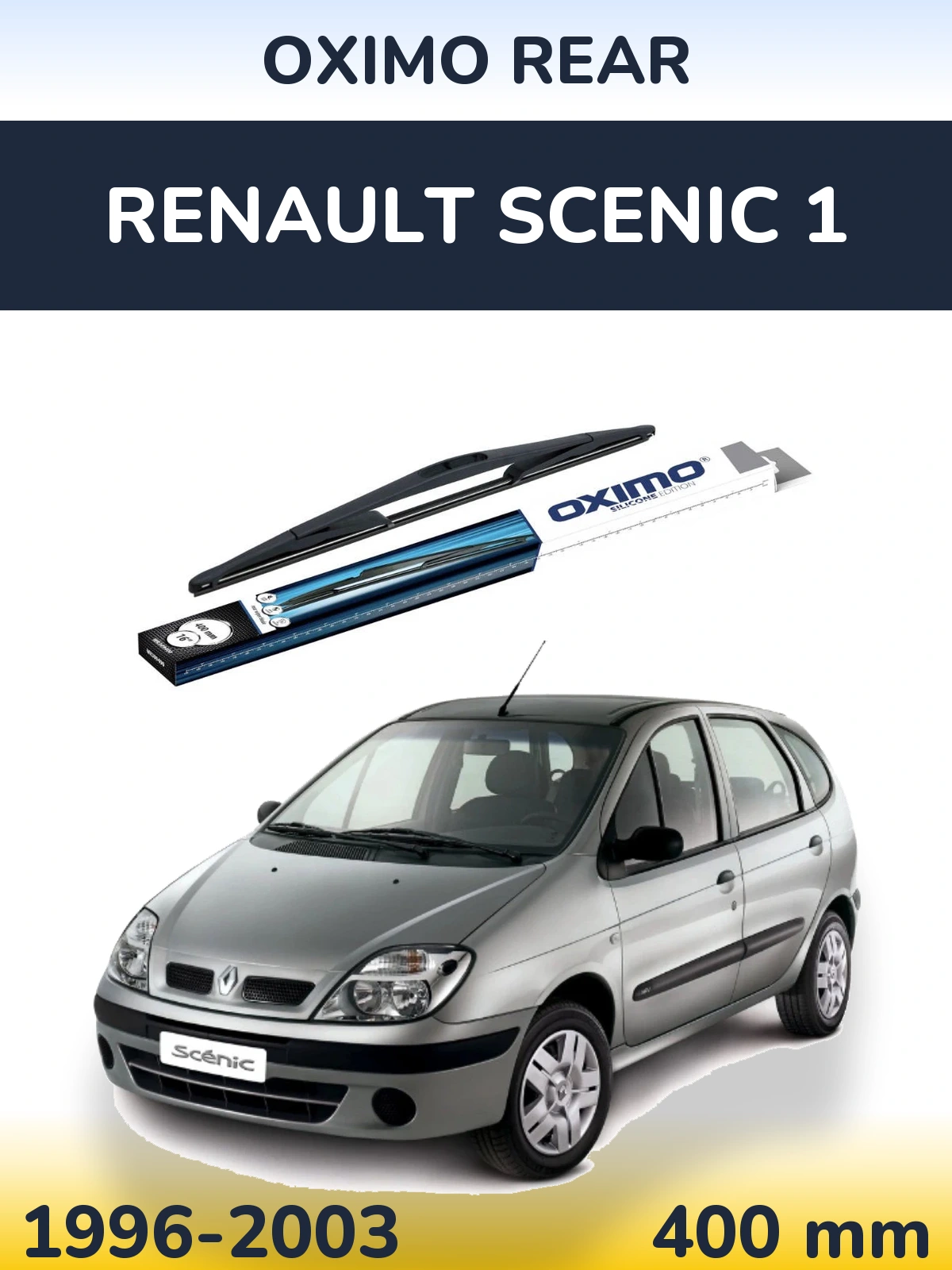 Rear wiper blade Oximo Rear 400 mm for Renault Scenic 1 1996-2003