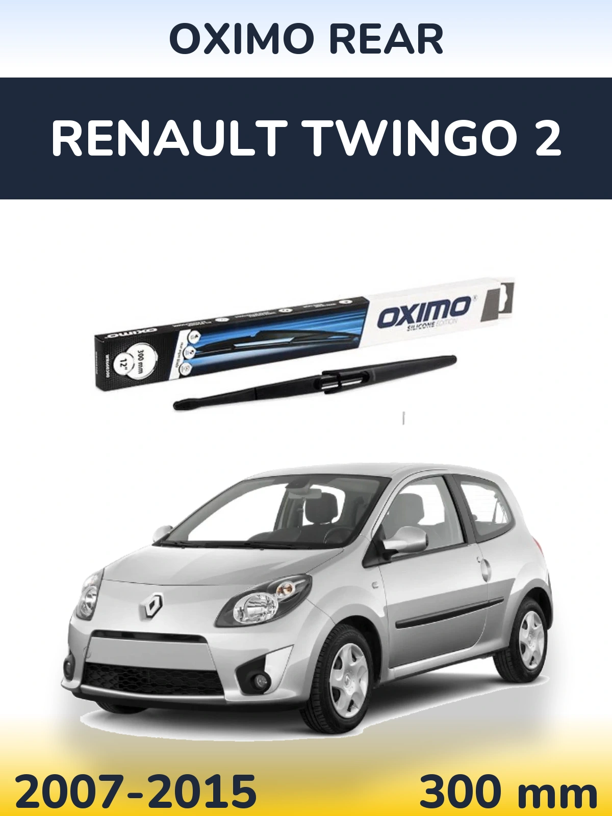 Задний дворник Oximo Rear 300 мм для Renault Twingo 2 2007-2015