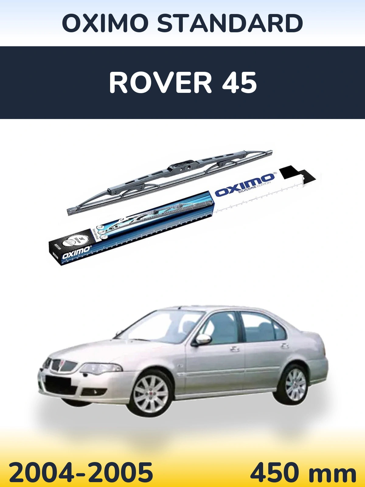 Rear wiper blade Oximo Standard 450 mm for Rover 45 2004-2005