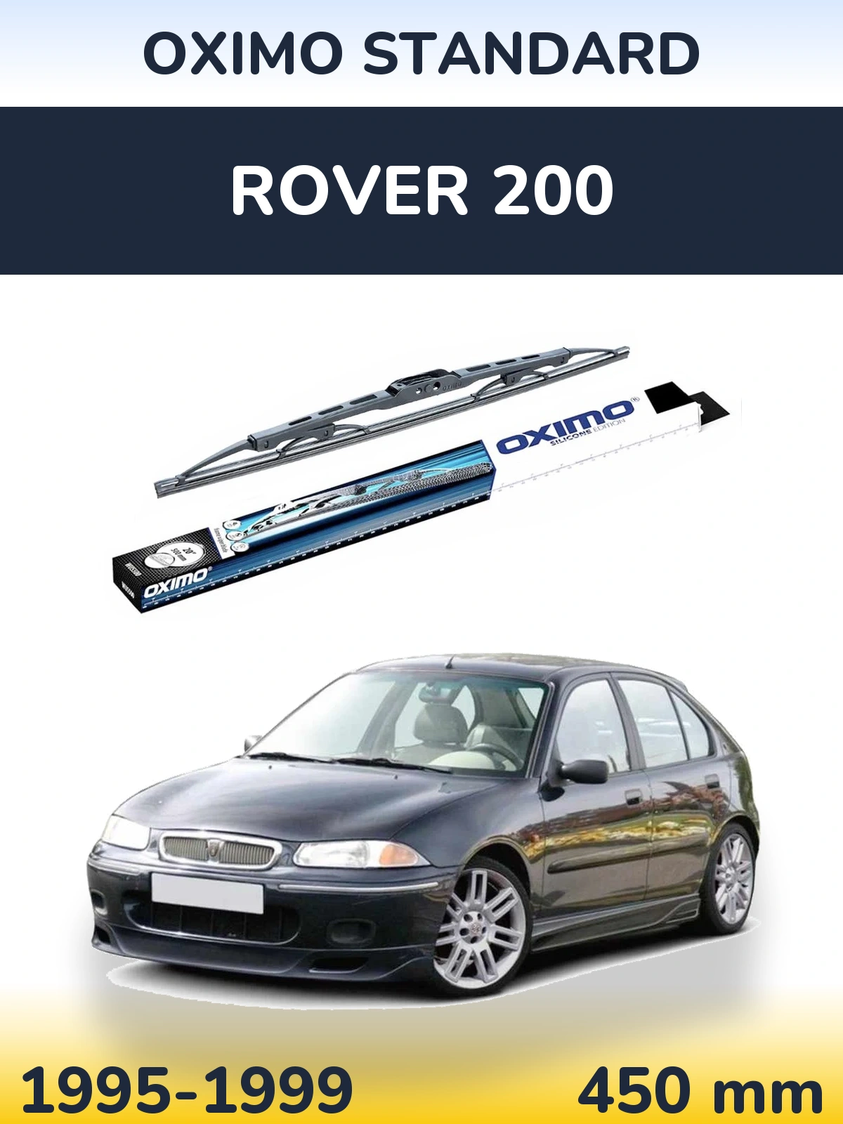 Rear wiper blade Oximo Standard 450 mm for Rover 200 1995-1999