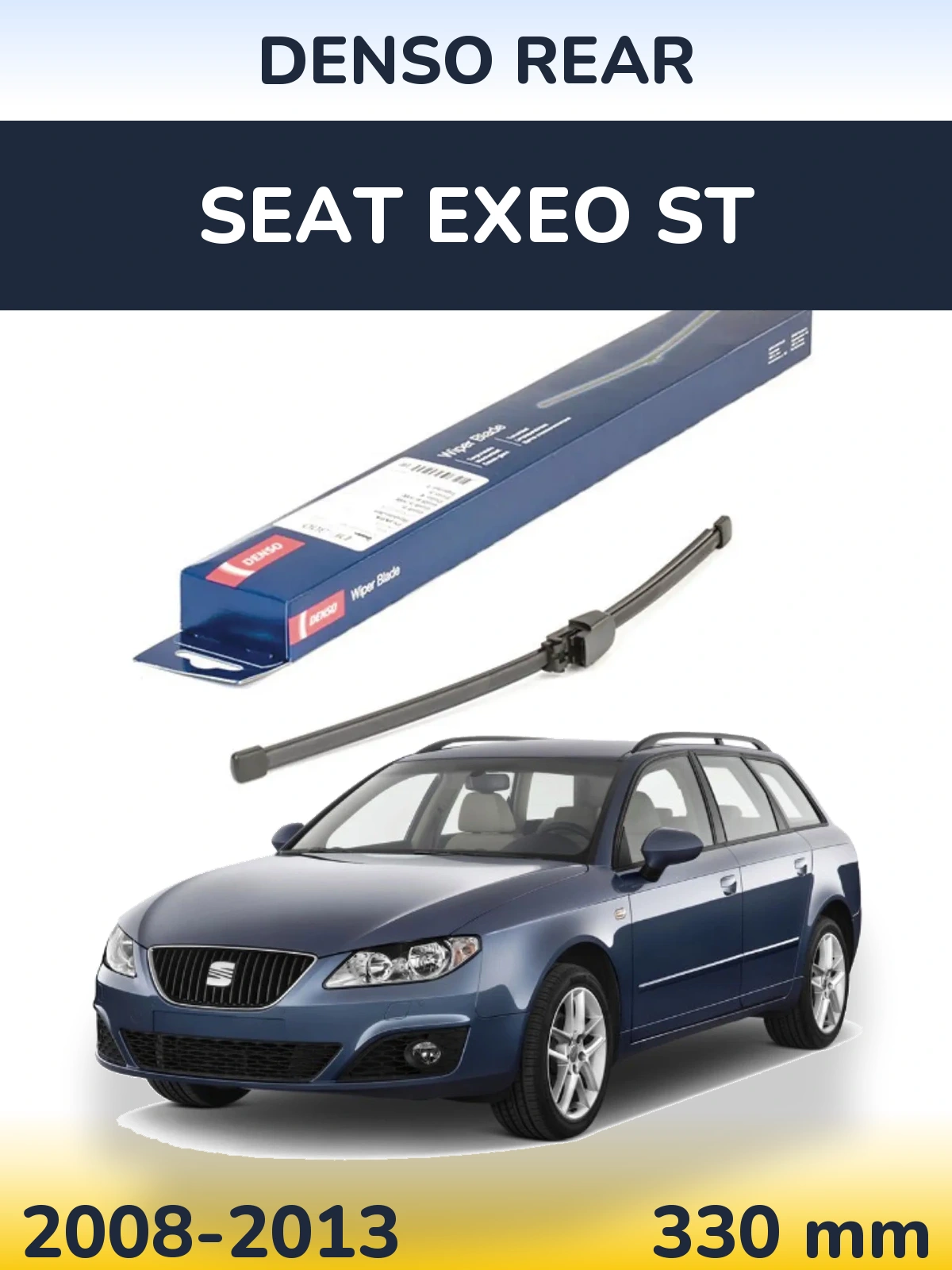 Rear wiper blade Denso Rear 335 mm for SEAT Exeo ST 2008-2013