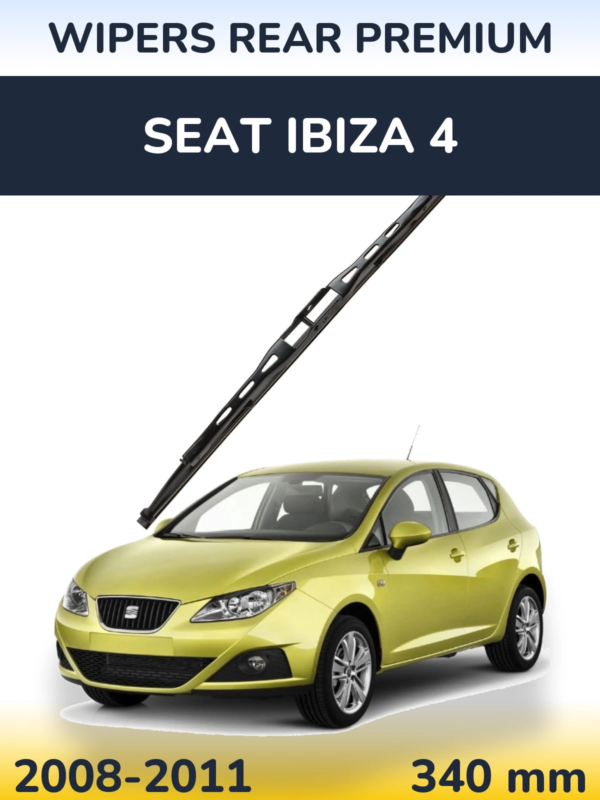 Задний дворник WIPERS REAR PREMIUM 340 мм для SEAT Ibiza 4 2008-2011