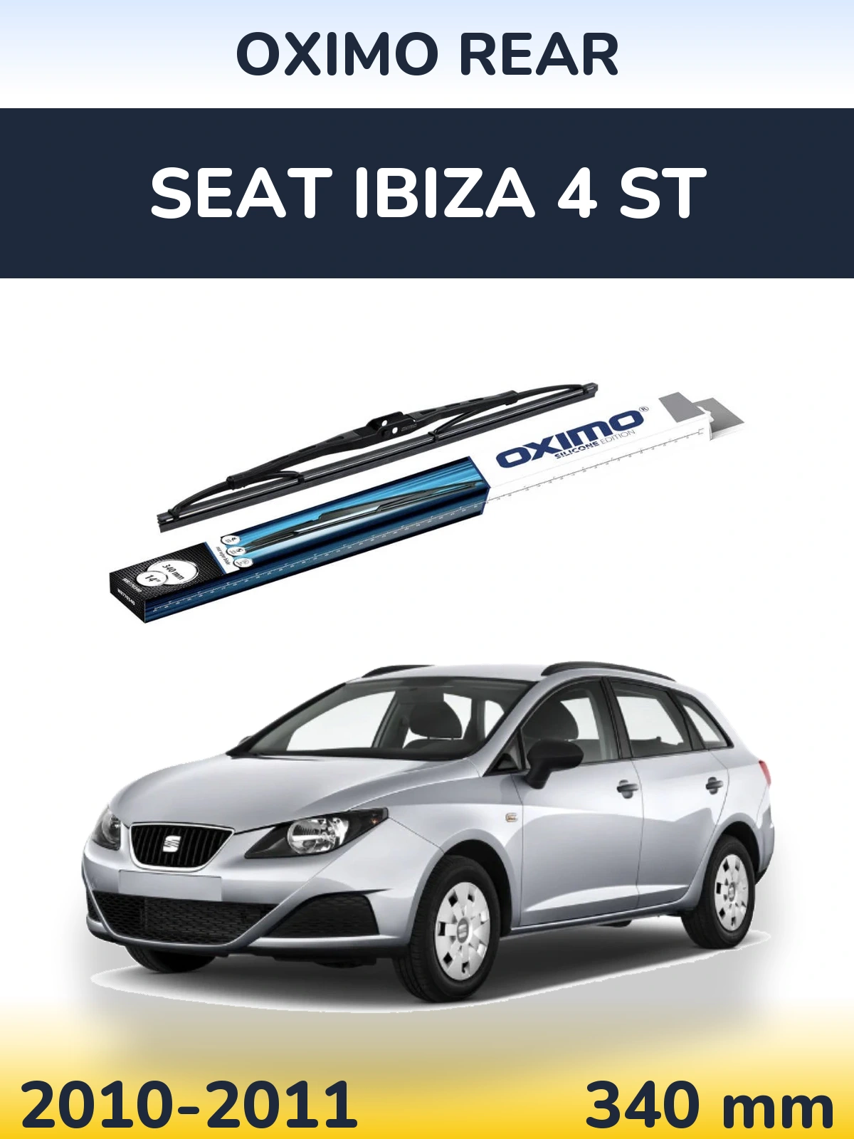 Rear wiper blade Oximo Rear 340 mm for SEAT Ibiza 4 ST 2010-2011