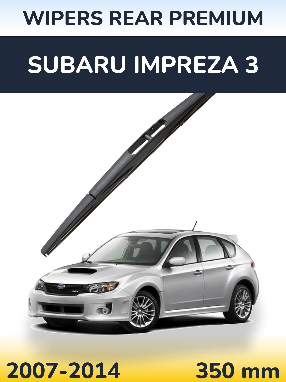 Rear wiper blade WIPERS REAR PREMIUM 350 mm for Subaru Impreza 3 2007-2014