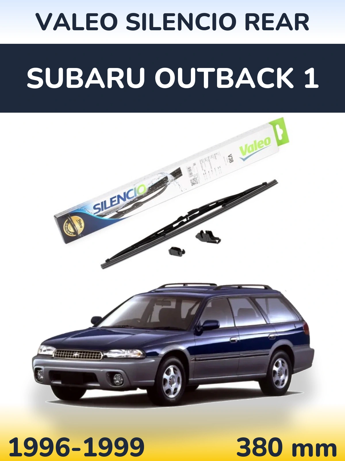 Задний дворник Valeo Silencio Rear 380 мм для Subaru Outback 1 1996-1999