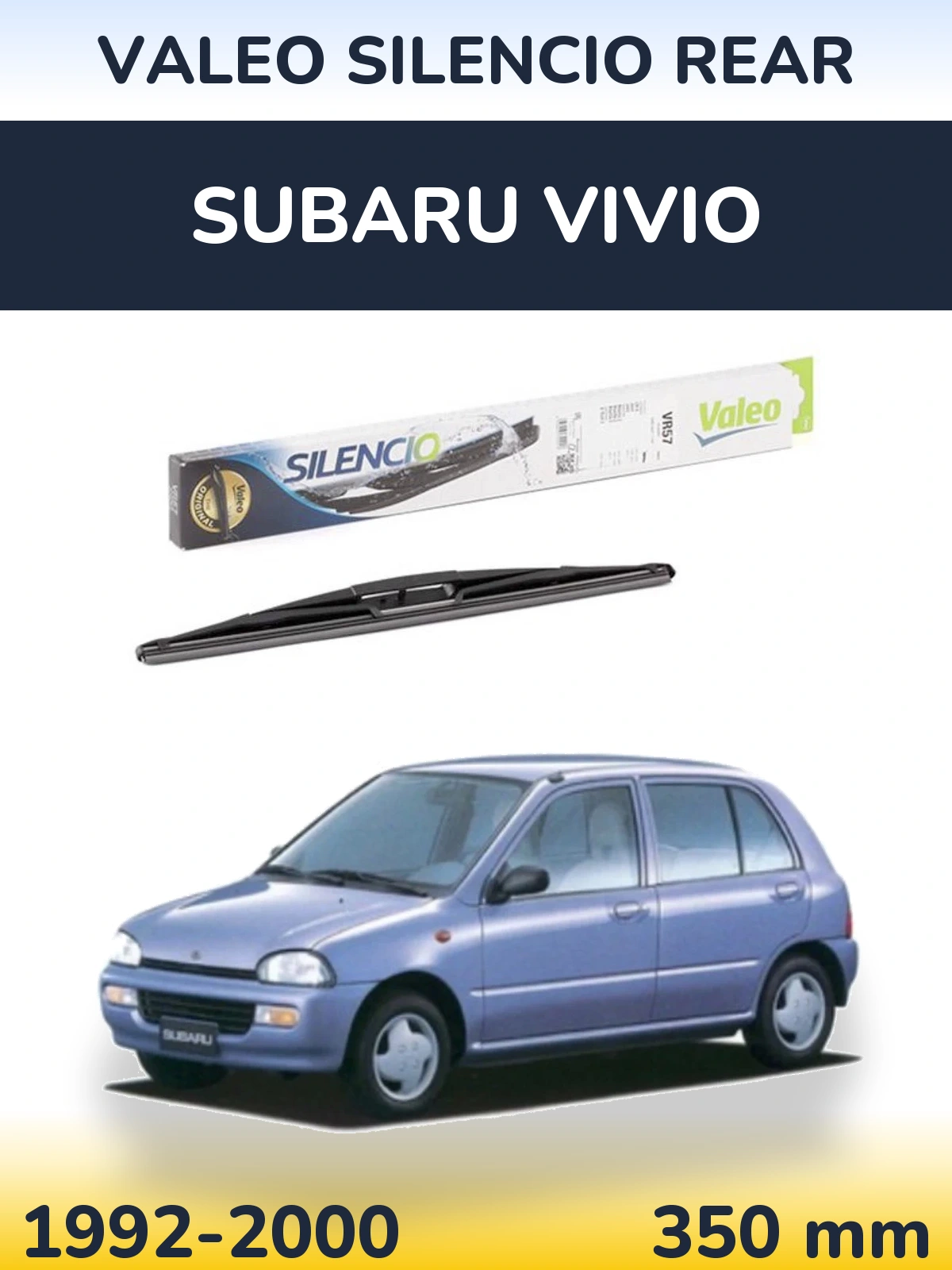 Задня щітка Valeo Silencio Rear 345 мм для Subaru Vivio 1992-2000