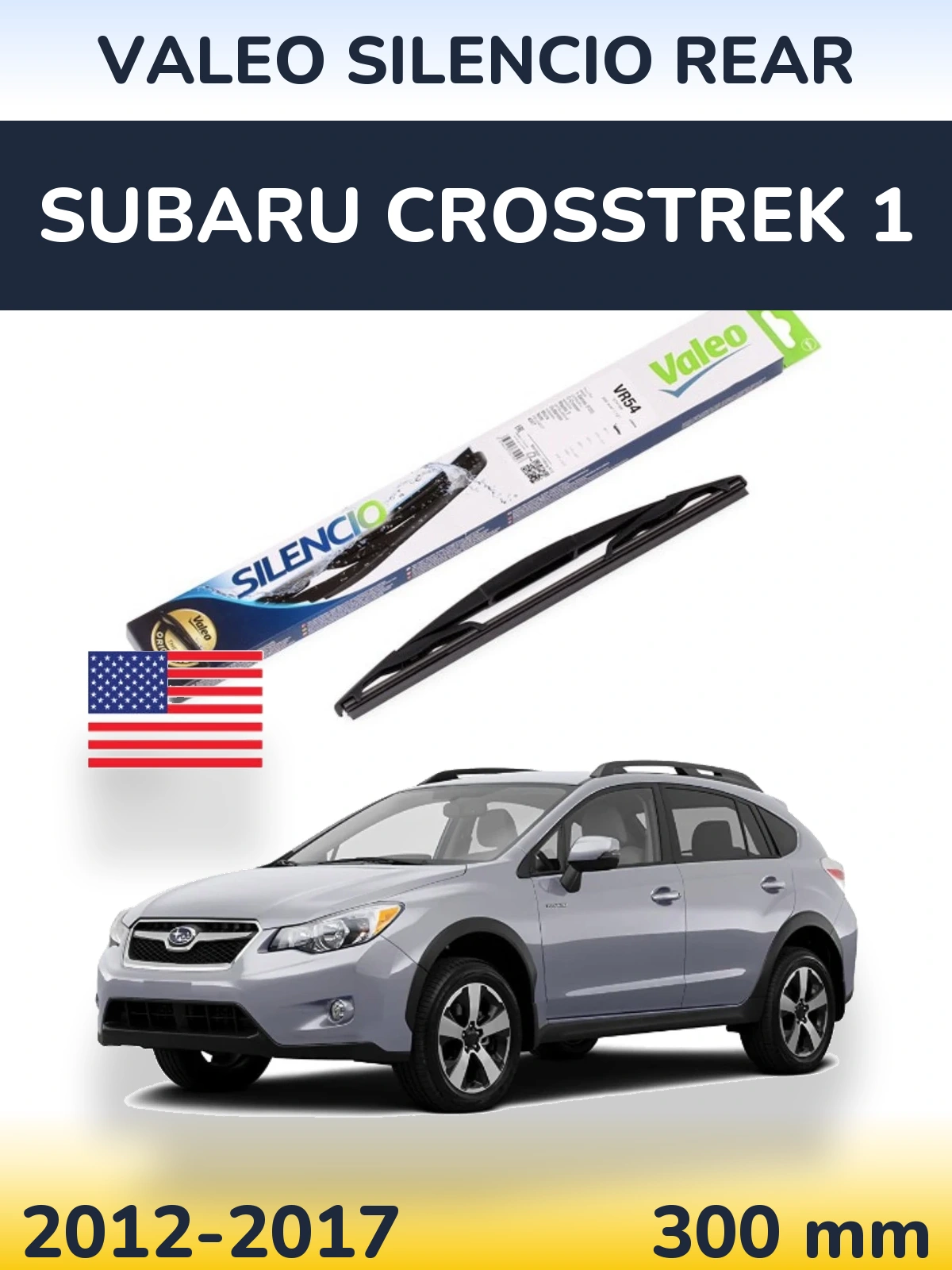Задний дворник Valeo Silencio Rear 300 мм для Subaru Crosstrek 1 2012-2017