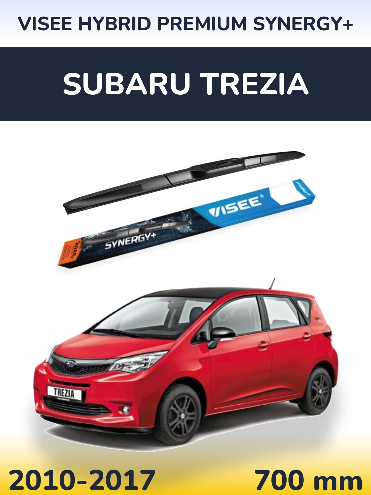 Front wiper blade VISEE HYBRID PREMIUM SYNERGY+ 700 mm for Subaru Trezia 2010-2017
