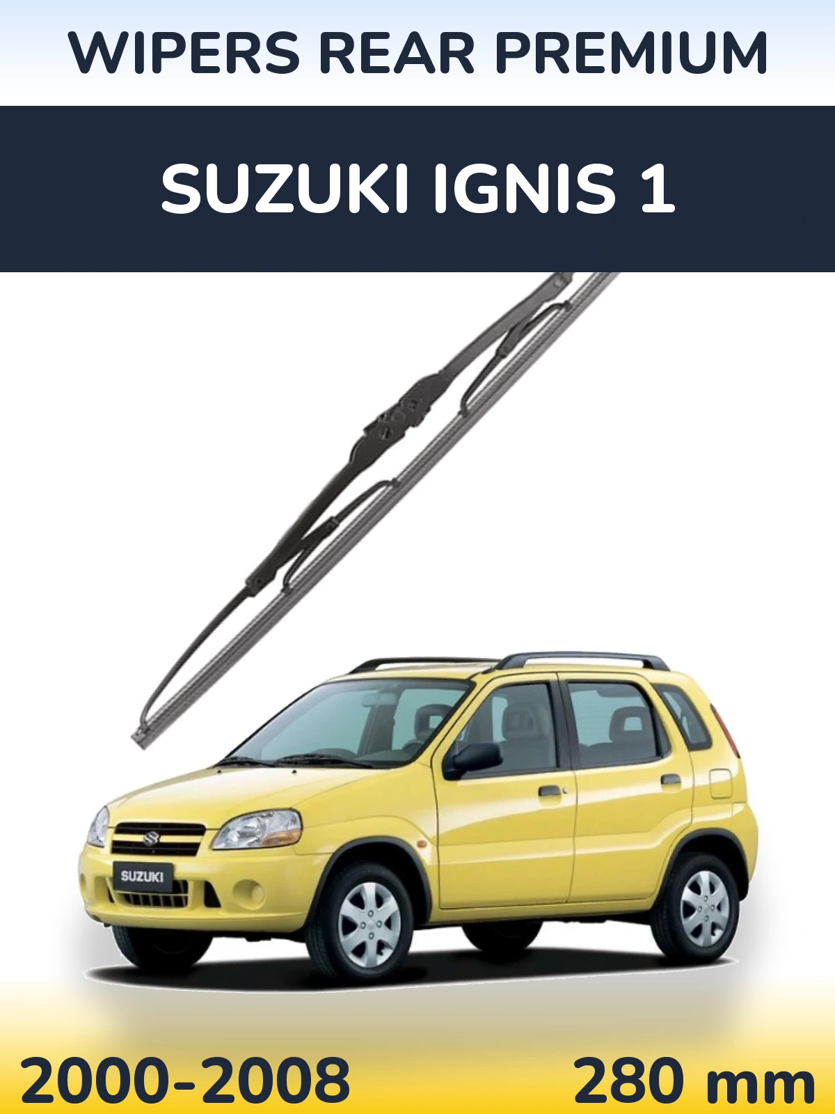 Rear wiper blade WIPERS REAR PREMIUM 280 mm for Suzuki Ignis 1 2000-2008