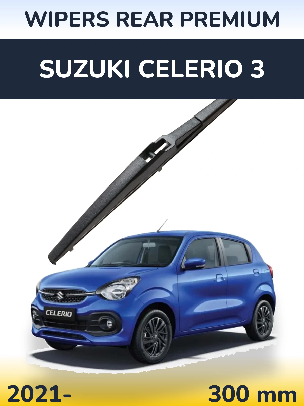 Rear wiper blade WIPERS REAR PREMIUM 300 mm for Suzuki Celerio 3 2021-2026