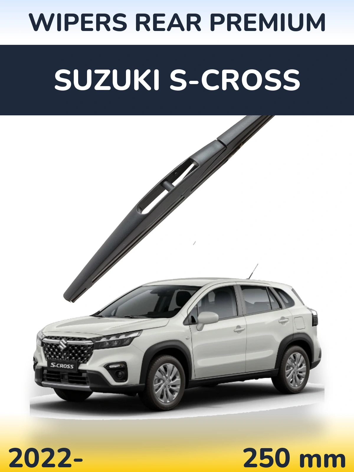 Rear wiper blade WIPERS REAR PREMIUM 250 mm for Suzuki S-Cross 2022-2026