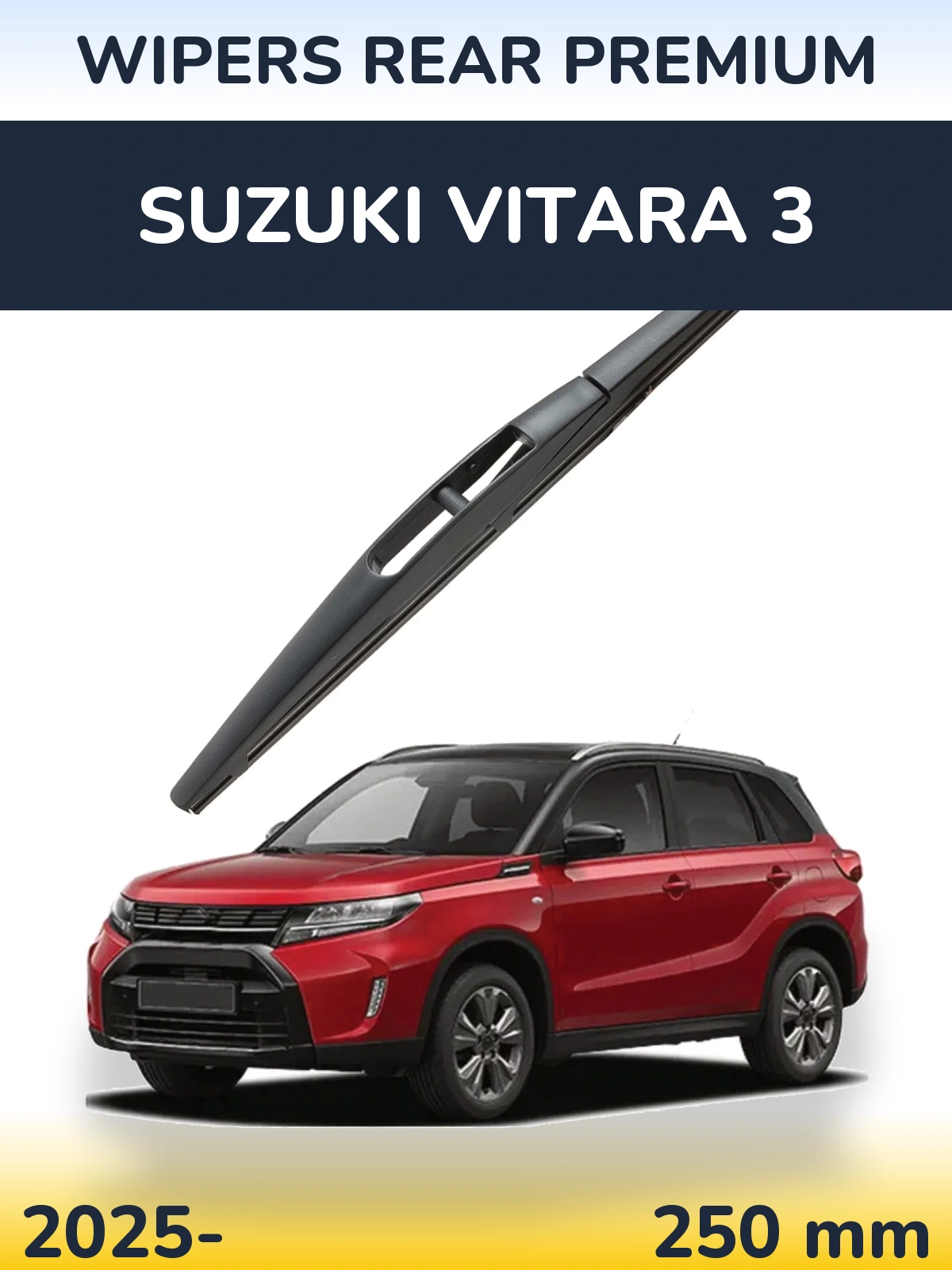 Rear wiper blade WIPERS REAR PREMIUM 250 mm for Suzuki Vitara 3 2025-2026