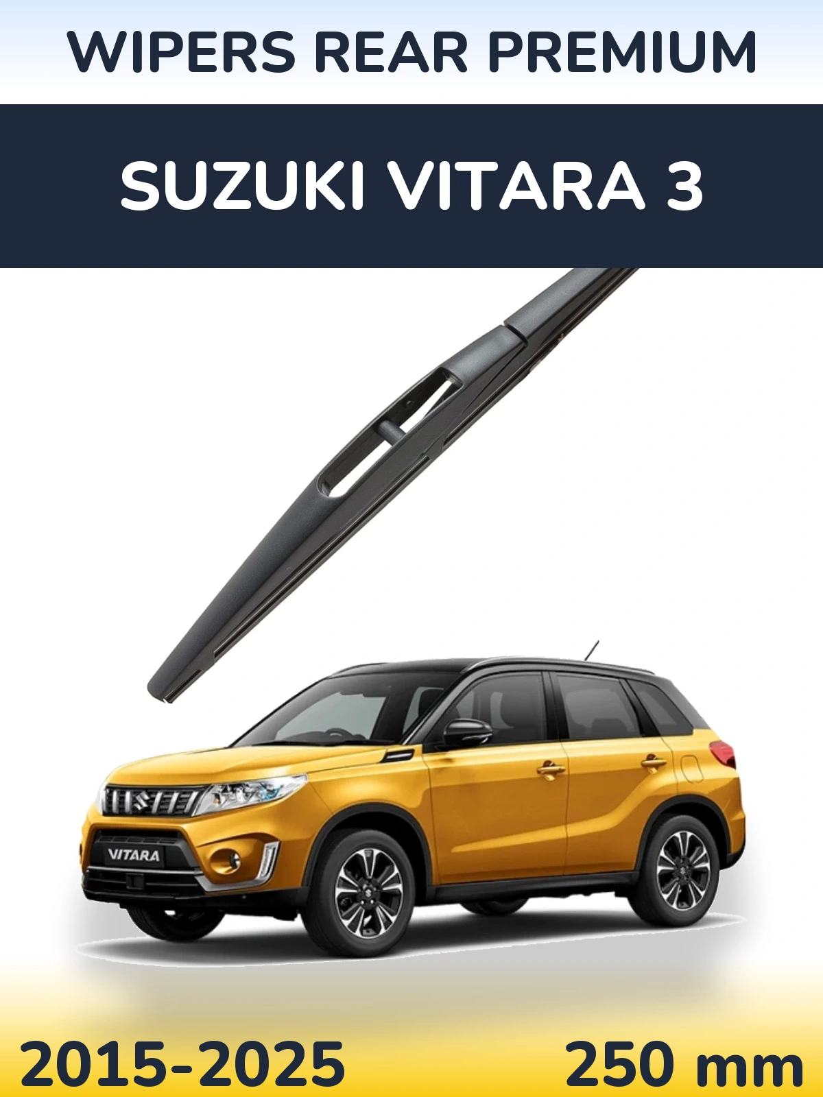 Rear wiper blade WIPERS REAR PREMIUM 250 mm for Suzuki Vitara 3 2015-2025