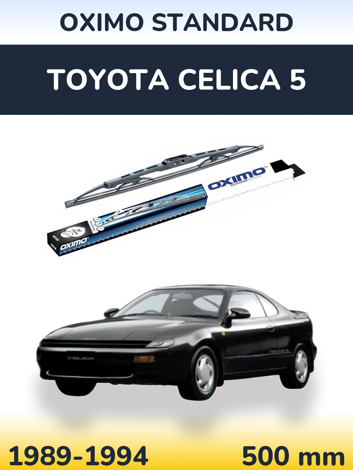 Rear wiper blade Oximo Standard 500 mm for Toyota Celica 5 1989-1994