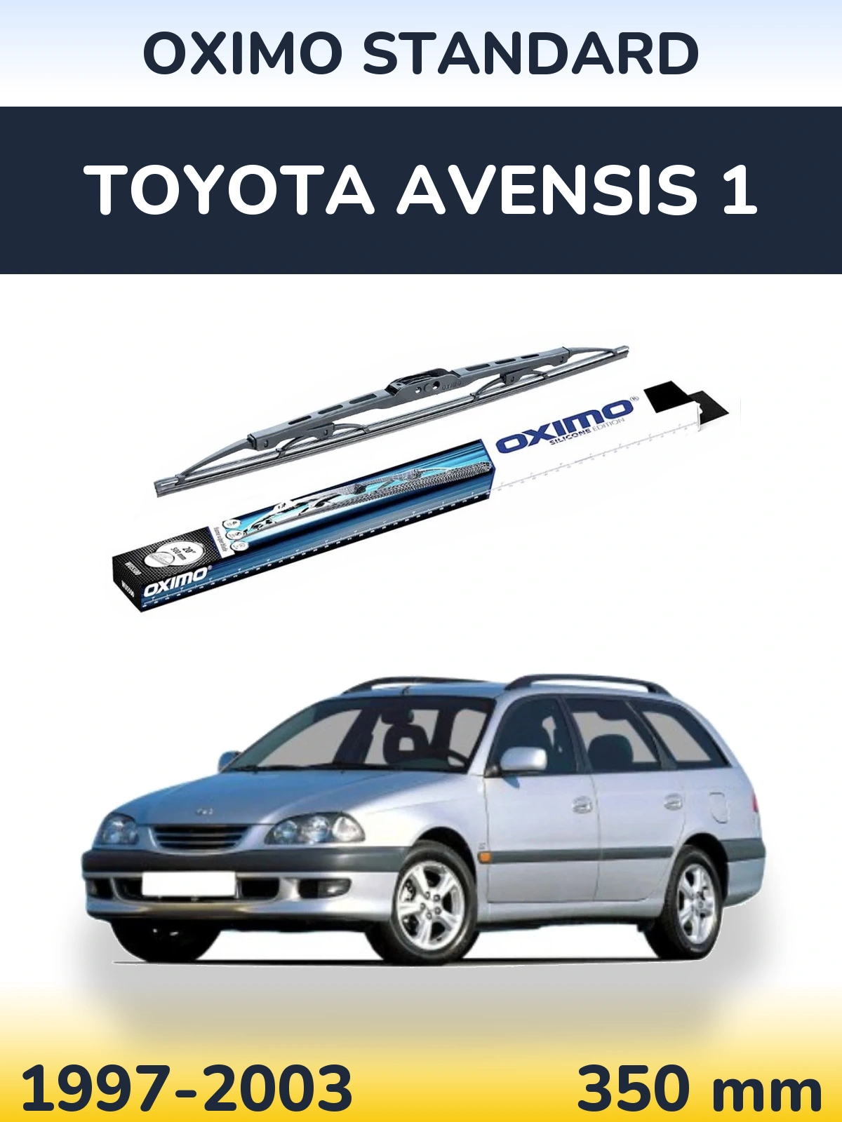 Rear wiper blade Oximo Standard 350 mm for Toyota Avensis 1 1997-2003