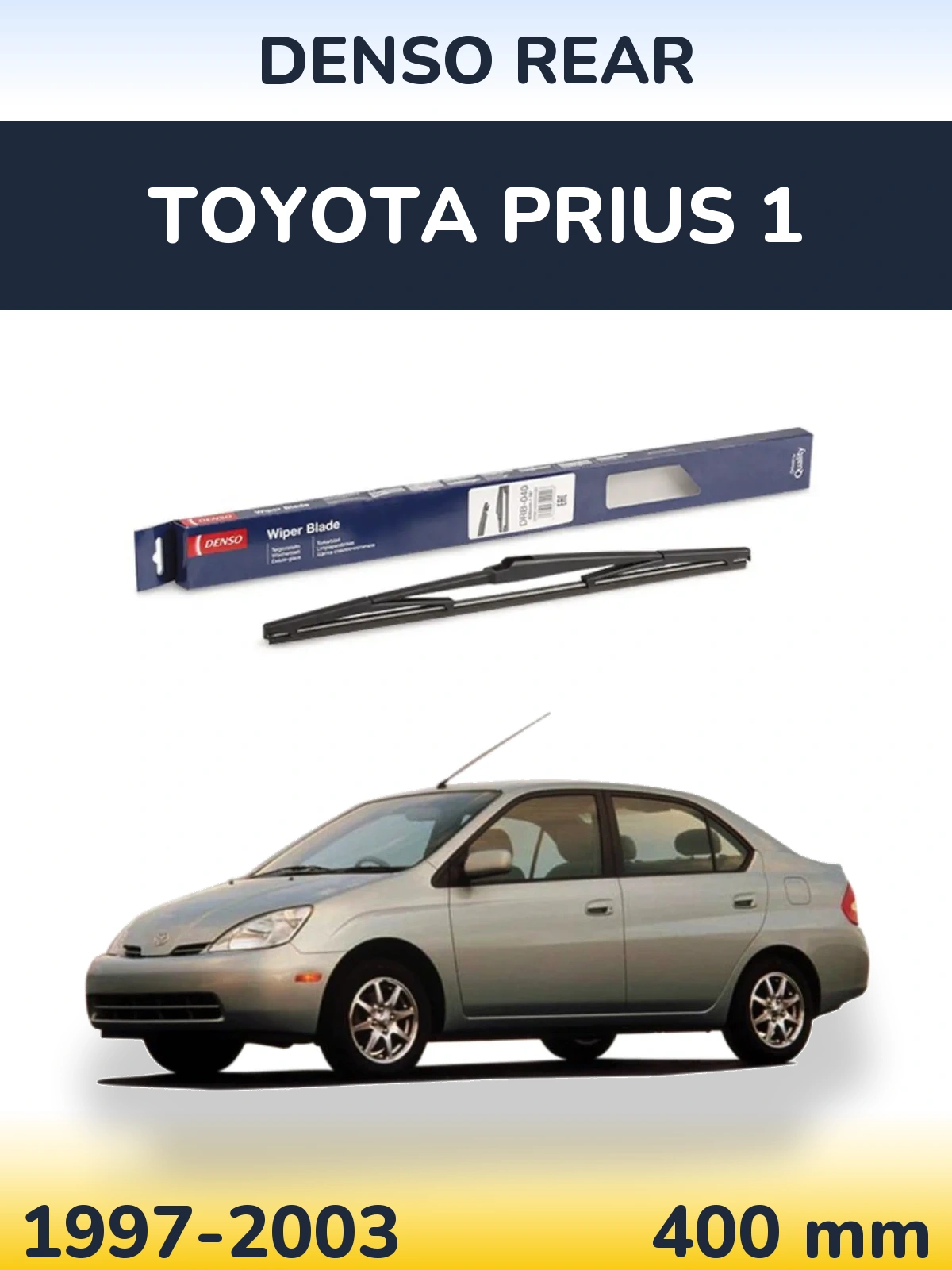 Rear wiper blade Denso Rear 400 mm for Toyota Prius 1 1997-2003