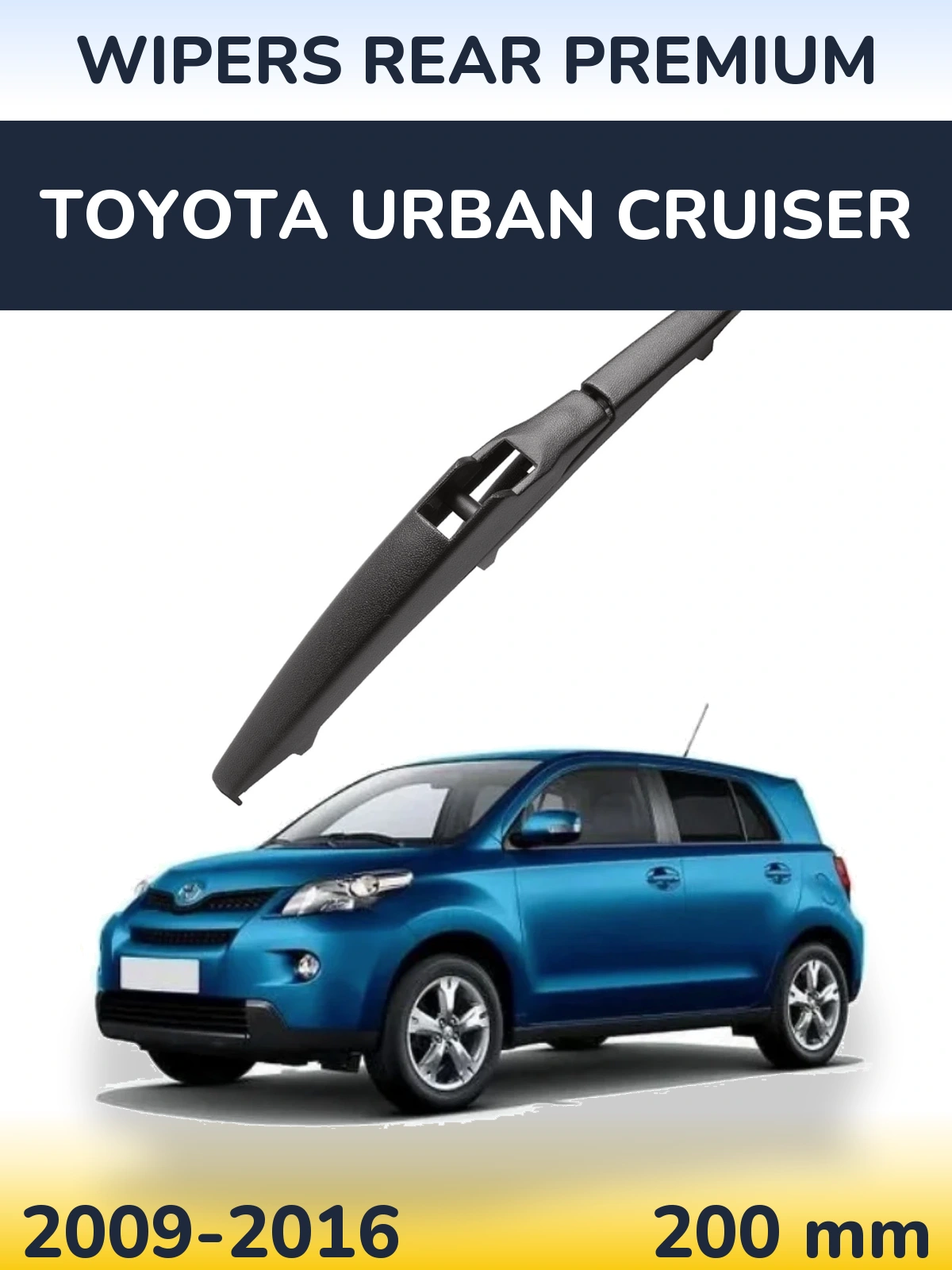 Rear wiper blade WIPERS REAR PREMIUM 200 mm for Toyota Urban Cruiser 2009-2016