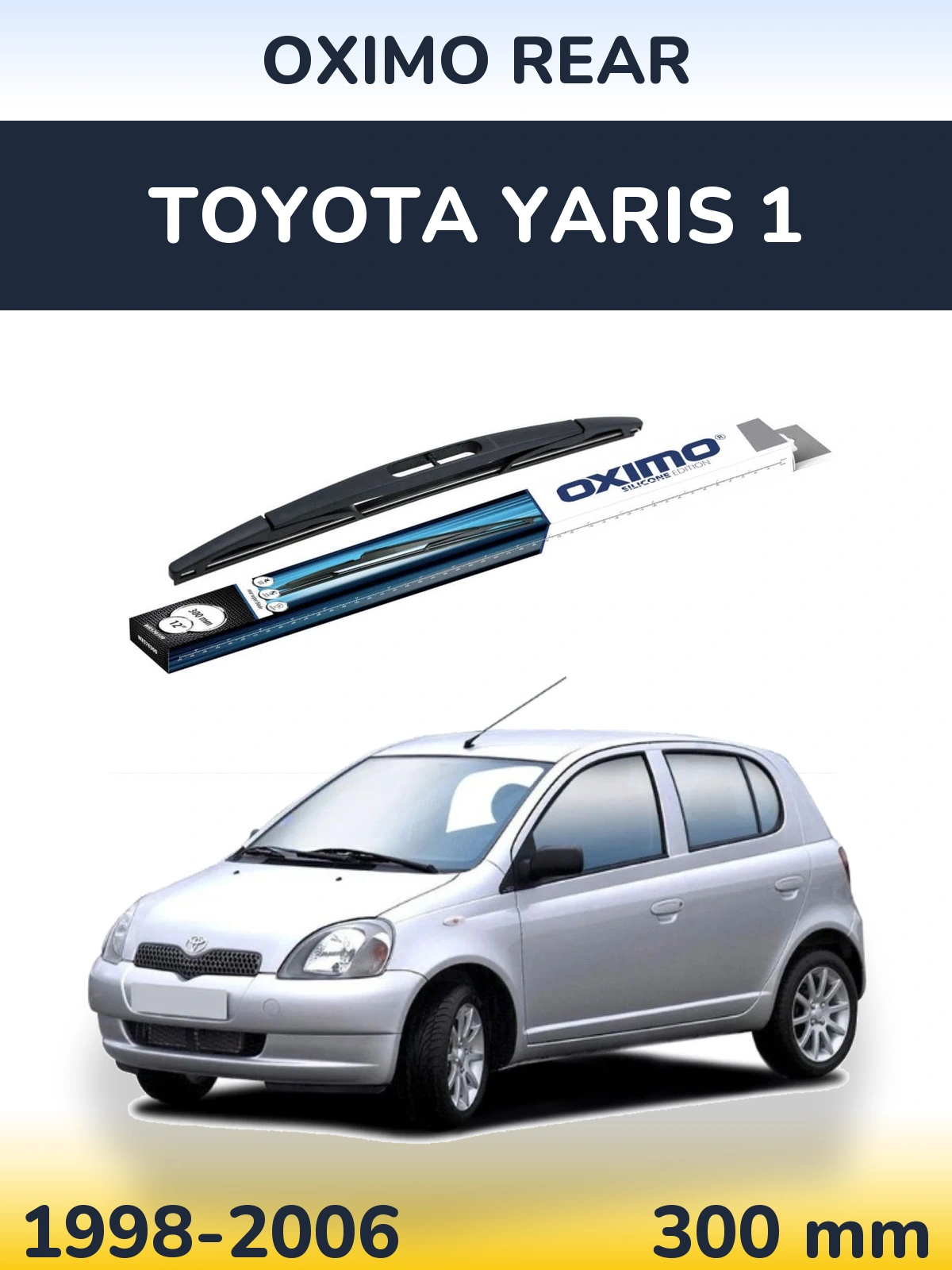 Задний дворник Oximo Rear 300 мм для Toyota Yaris 1 1998-2006