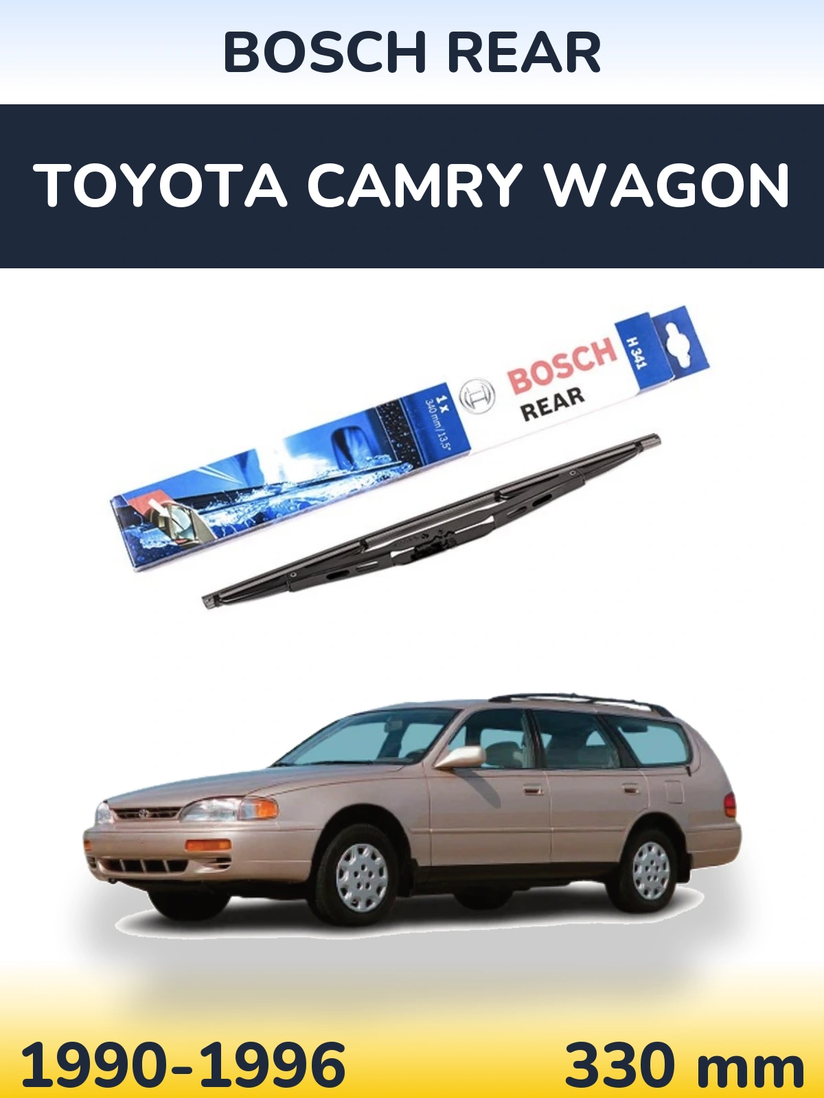 Rear wiper blade BOSCH Rear 340 mm for Toyota Camry Wagon 1990-1996