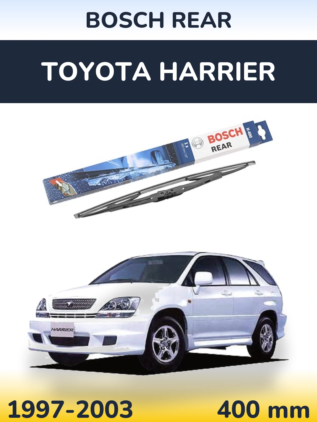 Задня щітка BOSCH Rear 400 мм для Toyota Harrier 1997-2003