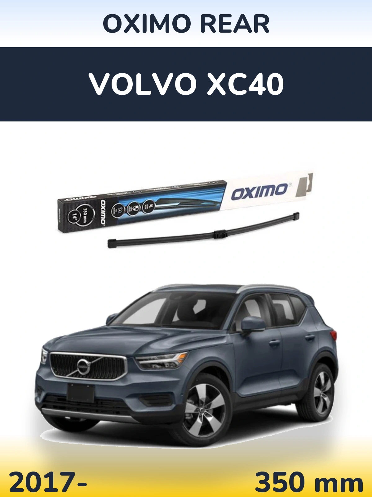 Rear wiper blade Oximo Rear 350 mm for Volvo XC40 2017-2026