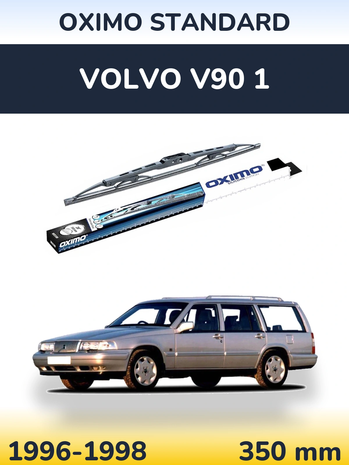 Rear wiper blade Oximo Standard 350 mm for Volvo V90 1 1996-1998