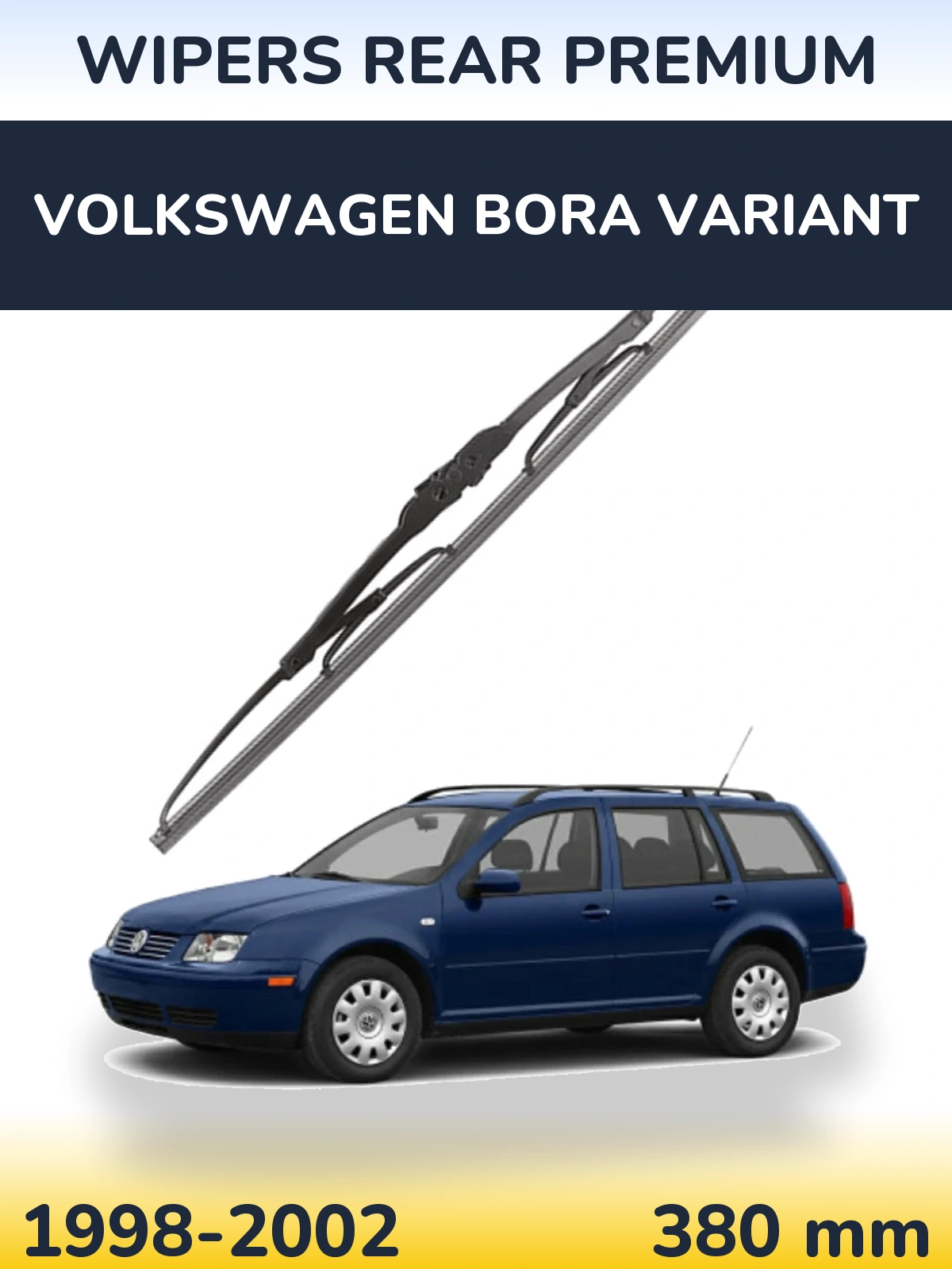 Задня щітка WIPERS REAR PREMIUM 380 мм для Volkswagen Bora Variant 1998-2002
