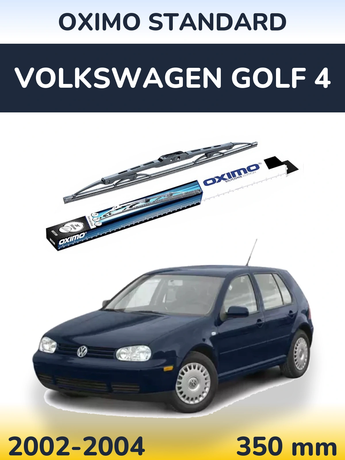 Rear wiper blade Oximo Standard 350 mm for Volkswagen Golf 4 2002-2004