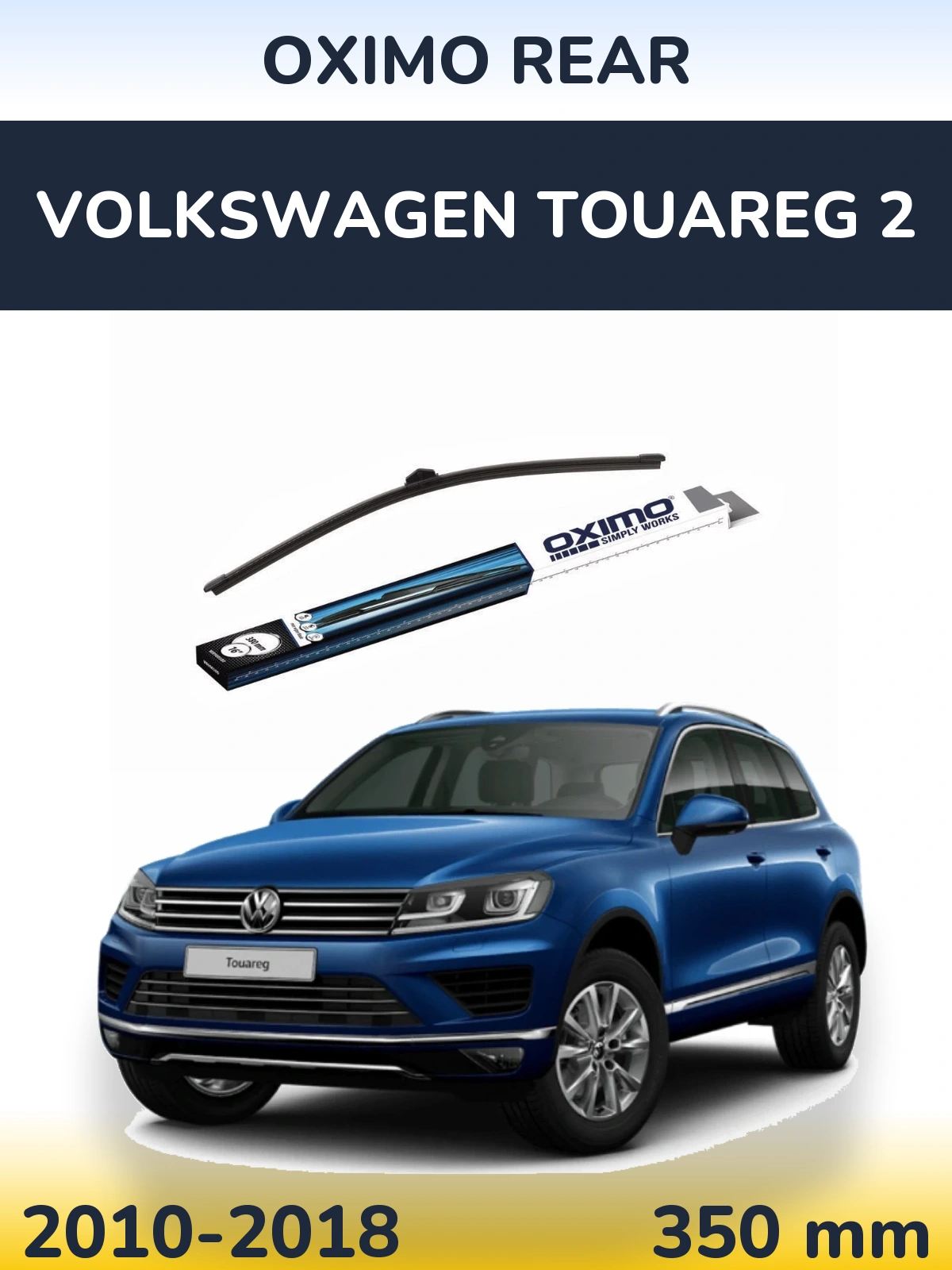Rear wiper blade Oximo Rear 380 mm for Volkswagen Touareg 2 2010-2018