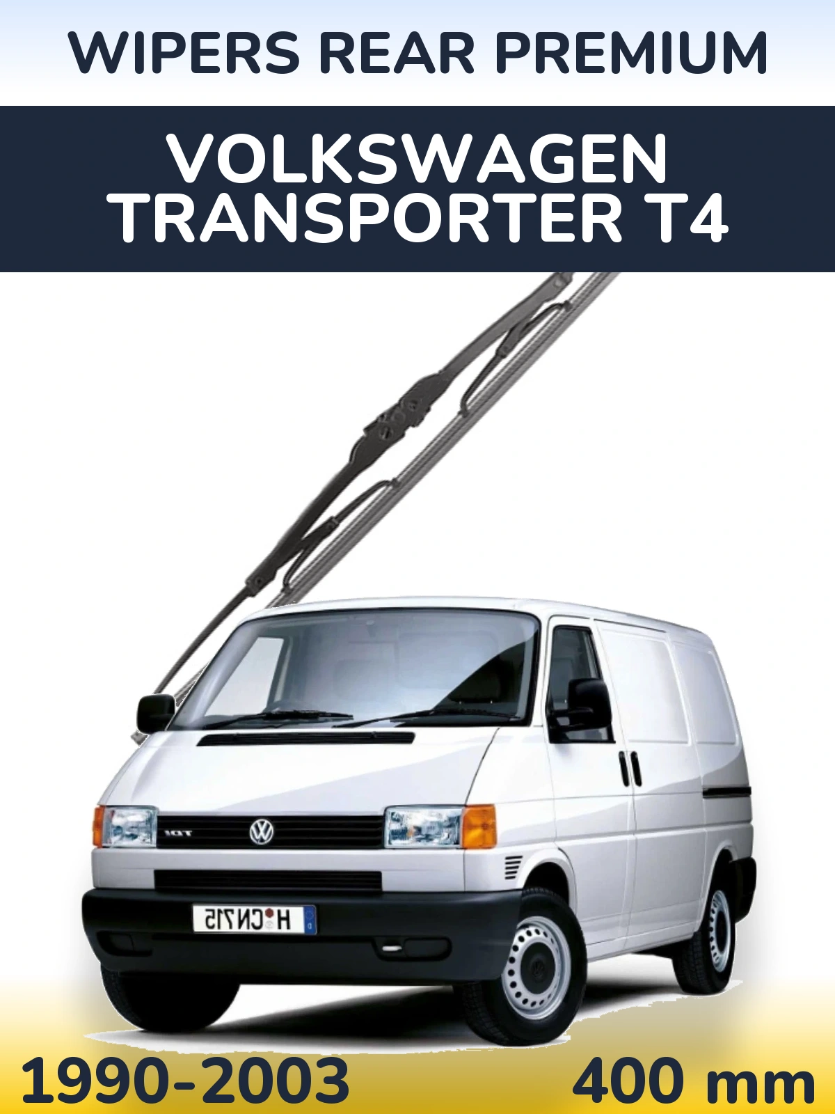 Rear wiper blade WIPERS REAR PREMIUM 400 mm for Volkswagen Transporter T4 1990-2003