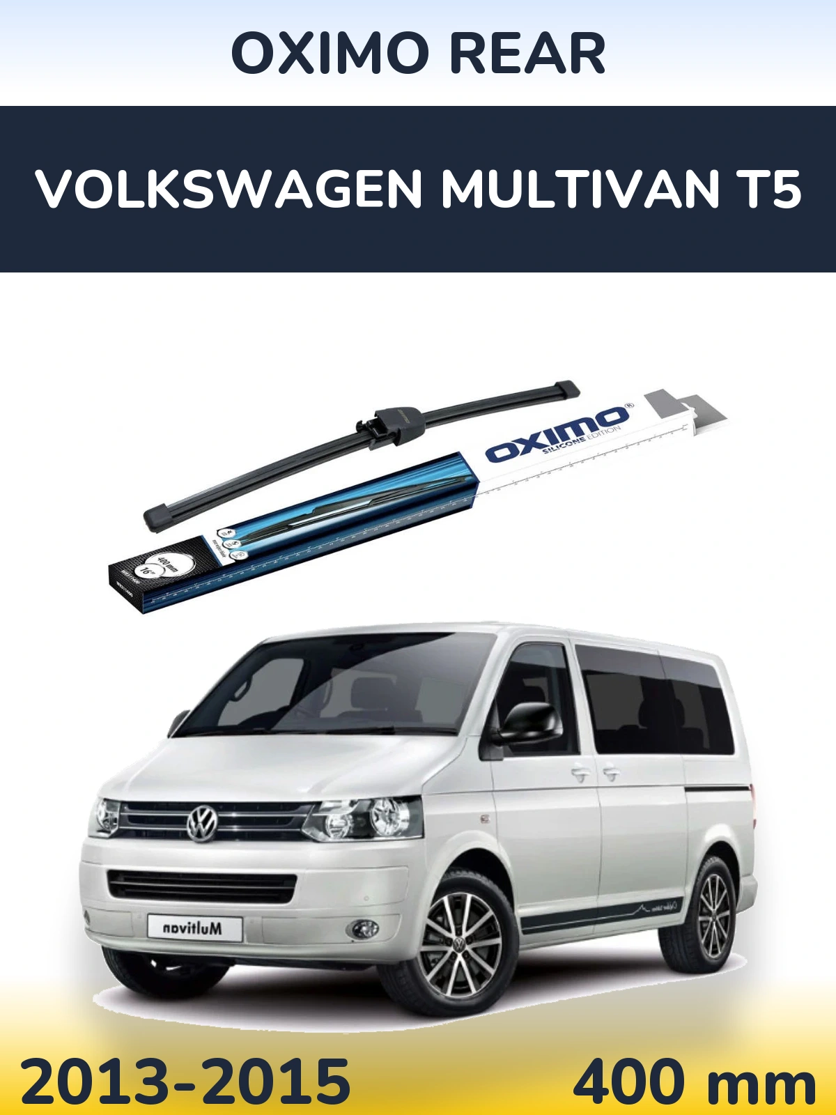 Rear wiper blade Oximo Rear 400 mm for Volkswagen Multivan T5 2013-2015