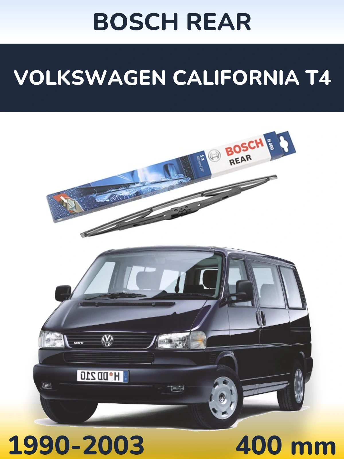 Задня щітка BOSCH Rear 400 мм для Volkswagen California T4 1990-2003