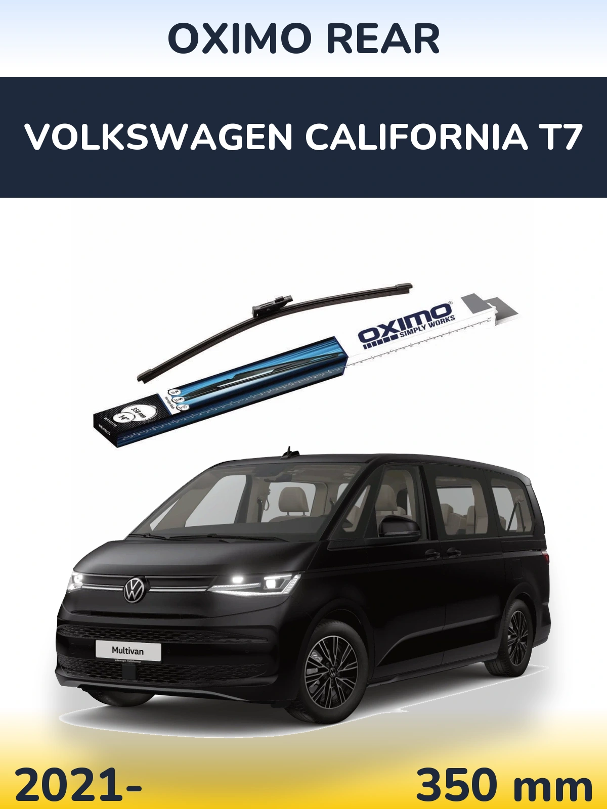 Rear wiper blade Oximo Rear 350 mm for Volkswagen California T7 2021-2026