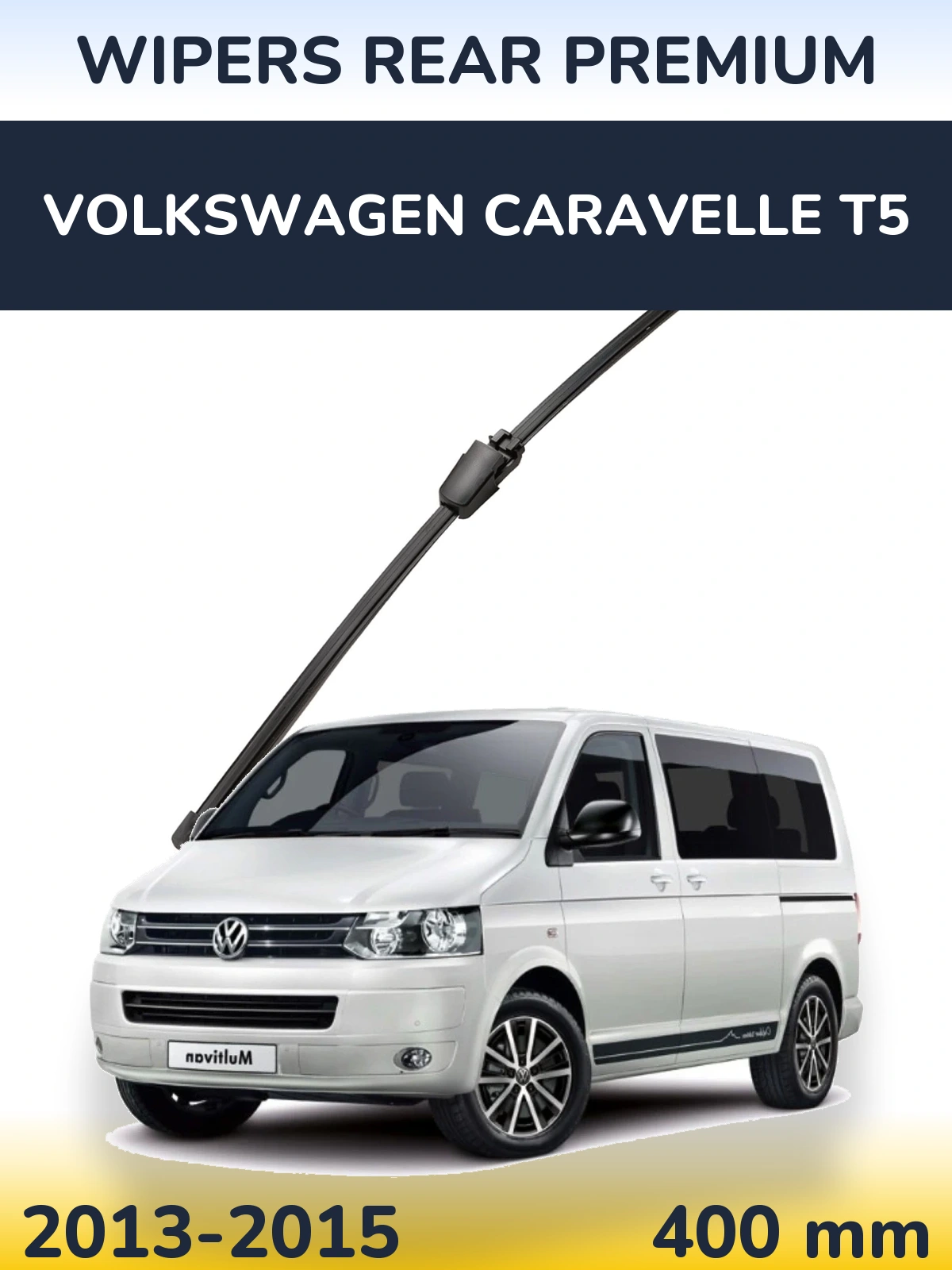Задний дворник WIPERS REAR PREMIUM 400 мм для Volkswagen Caravelle T5 2013-2015