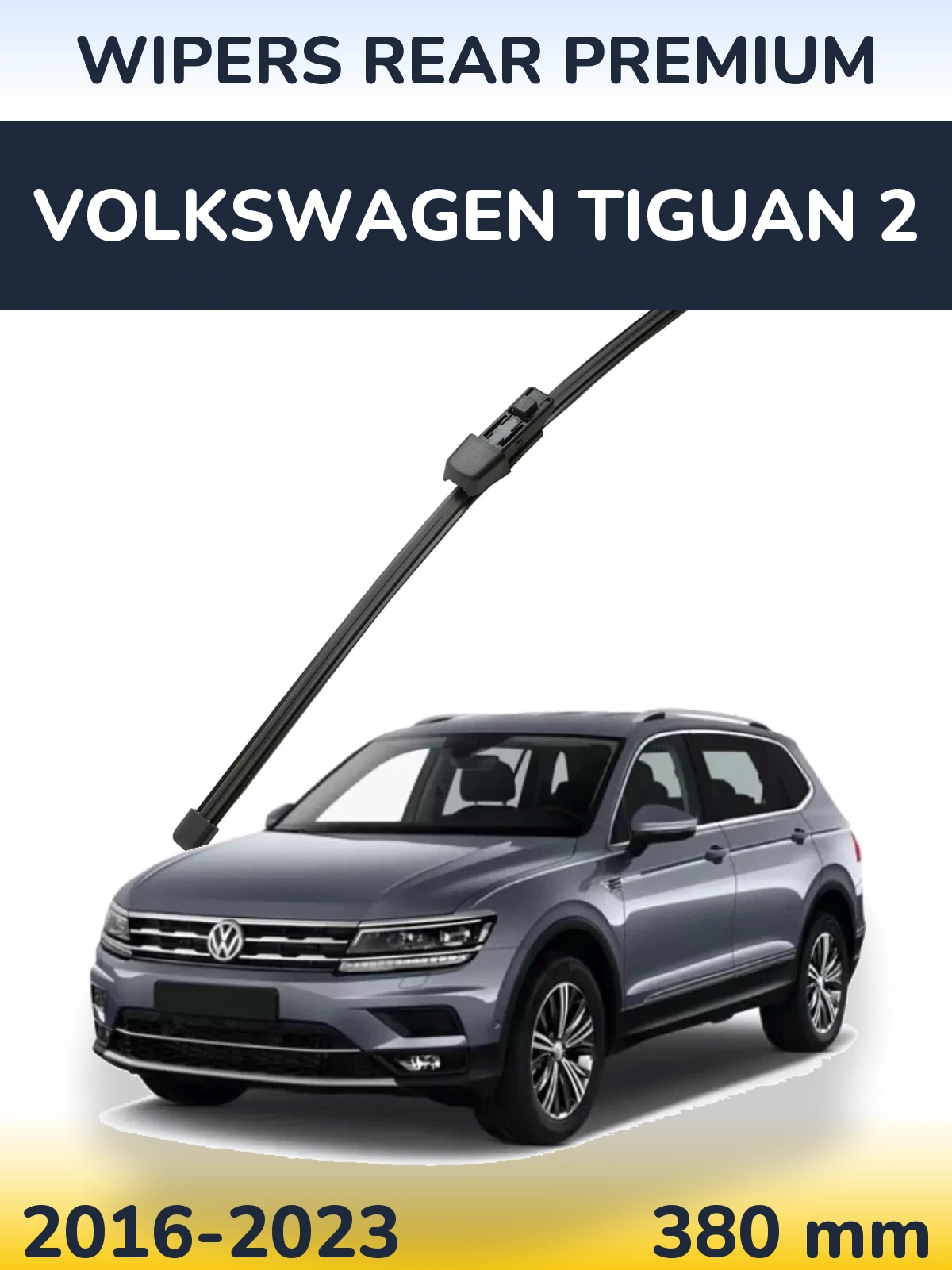 Rear wiper blade WIPERS REAR PREMIUM 380 mm for Volkswagen Tiguan 2 2016-2023