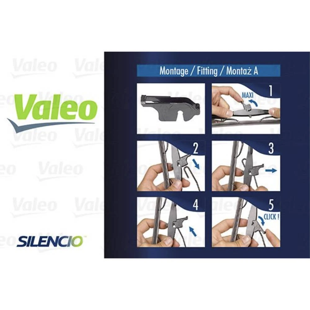 Комплект передніх щіток Valeo Silencio Convertional 650 & 650 мм для Mitsubishi L400 1994-2001