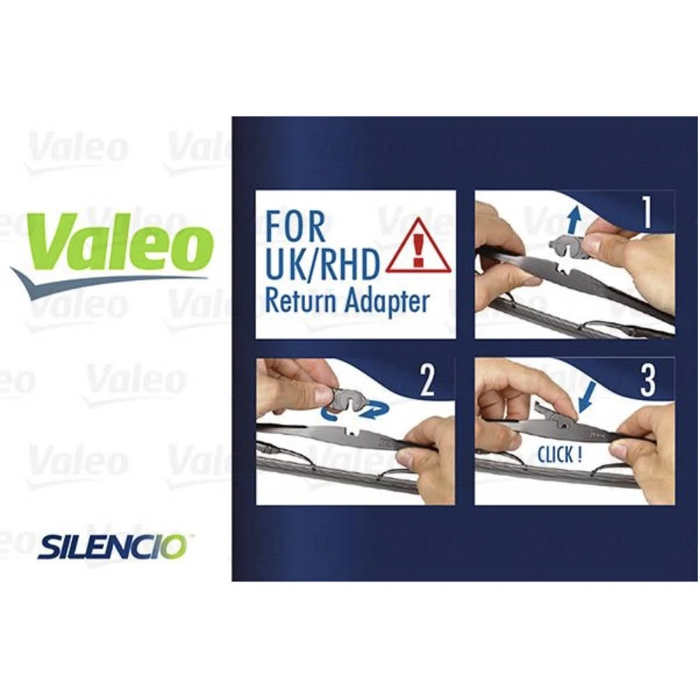 Комплект передніх щіток Valeo Silencio Convertional 650 & 650 мм для Mitsubishi L400 1994-2001