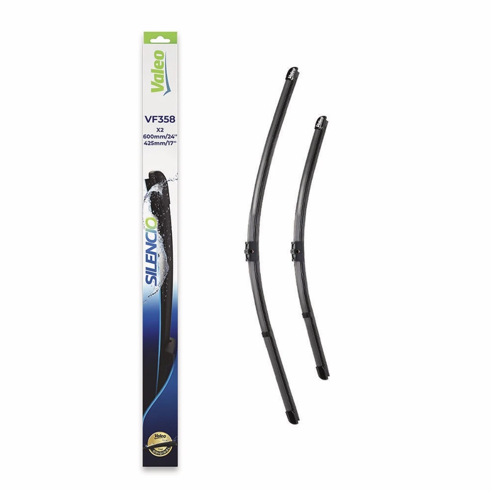 Front wiper blade set Valeo Silencio Flat 600 & 430 mm for Fiat Croma 2005-2011