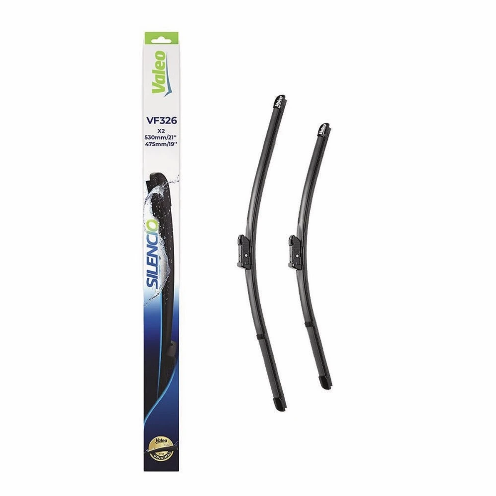 Front wiper blade set Valeo Silencio Flat 530 & 475 mm for JAC T8 Pro 2024-2026