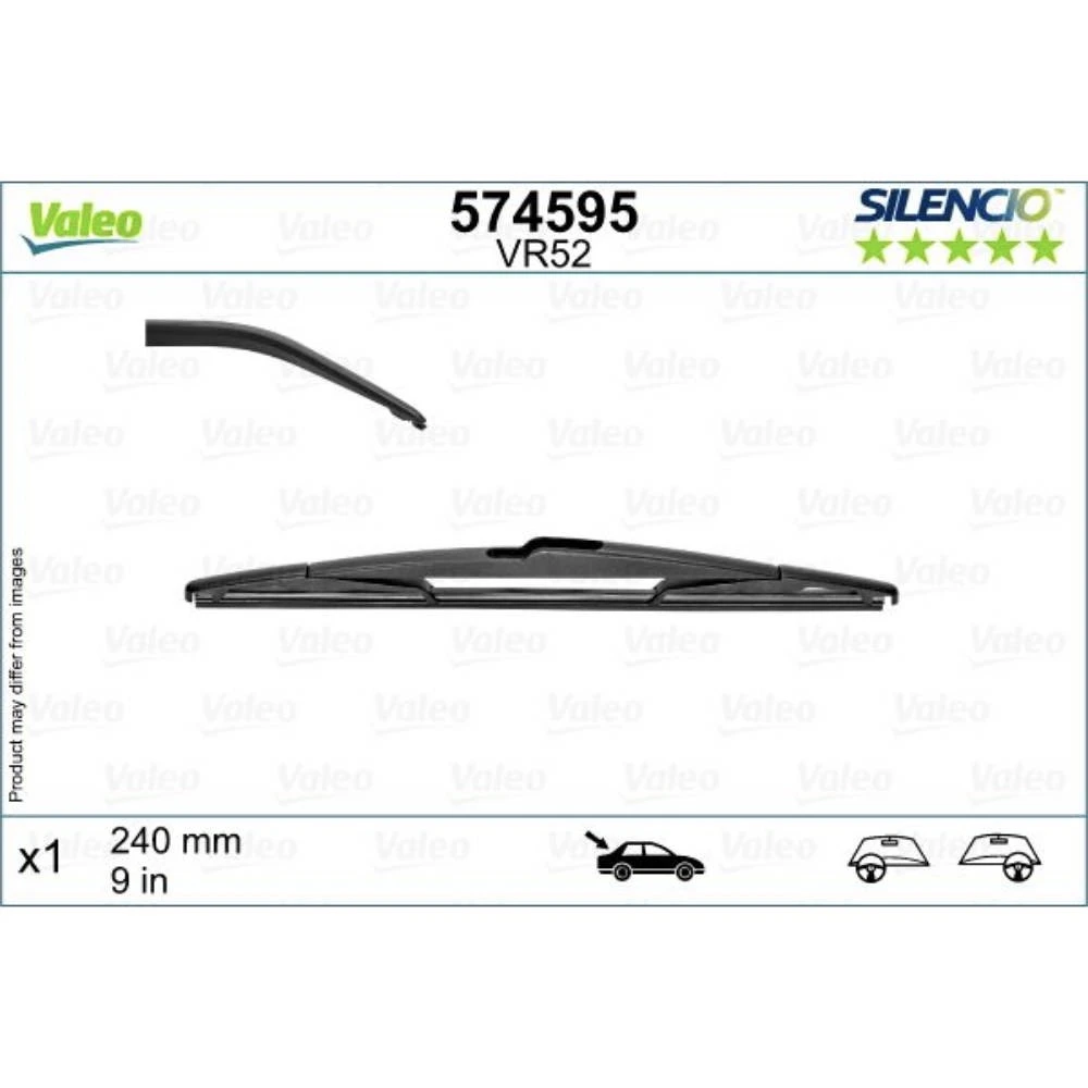 Wiper blades Valeo Silencio Rear for Renault Megane