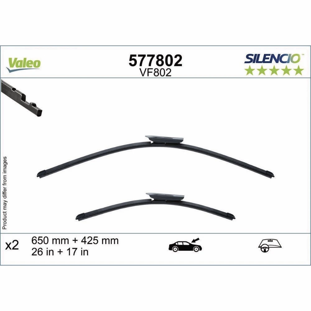 Wiper blades Valeo Silencio Flat for BMW 2 Series