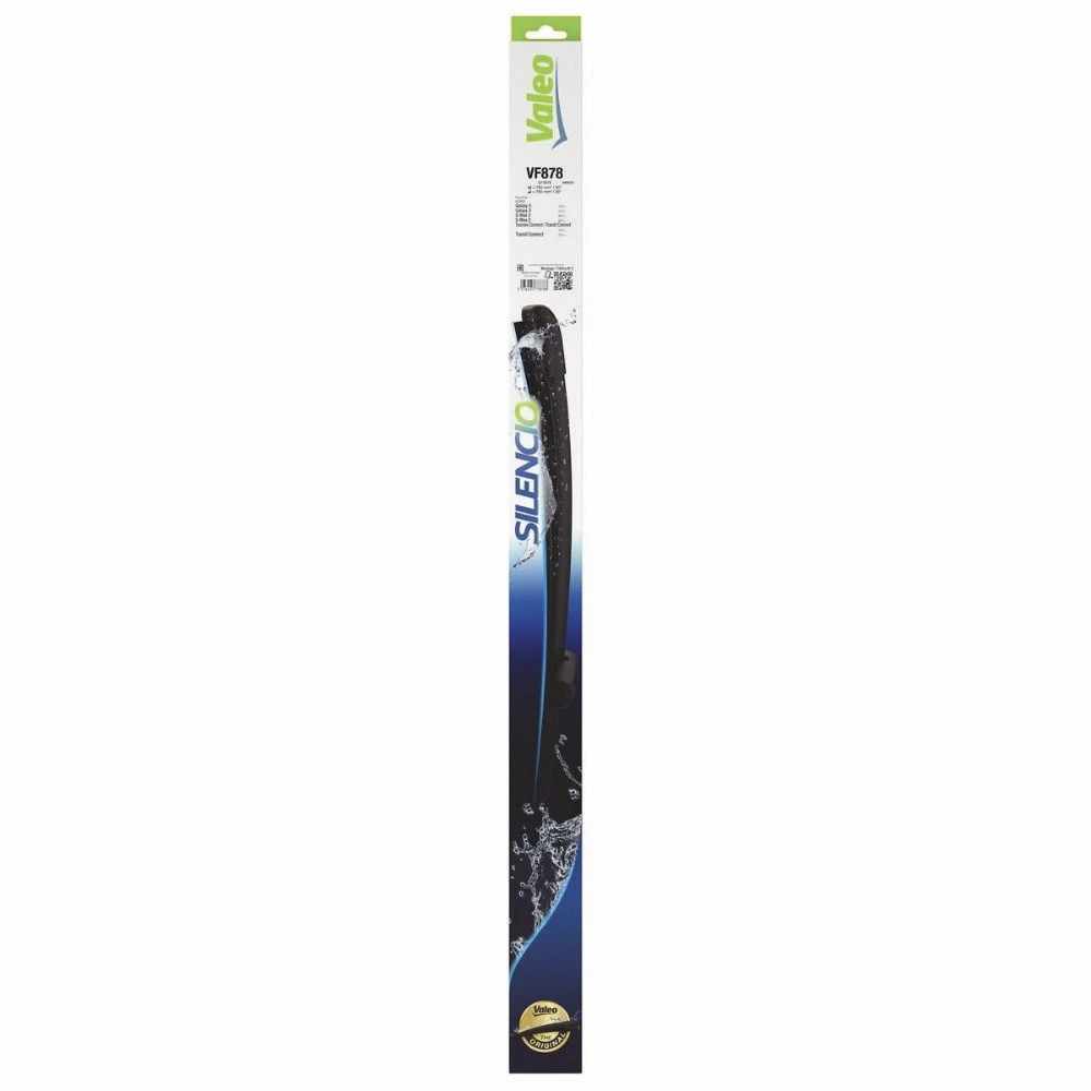 Front wiper blade set Valeo Silencio Flat 750 & 750 mm for Ford S-MAX 2 2015-2018