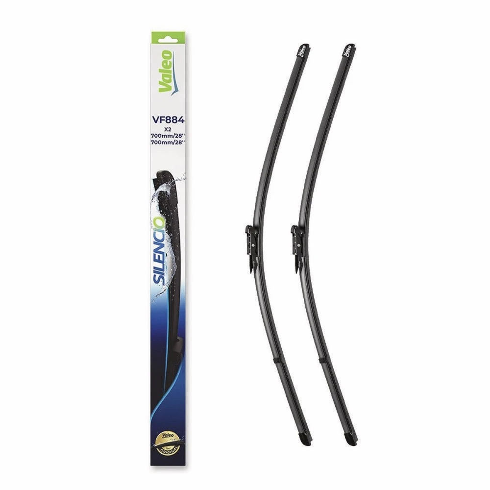 Front wiper blade set Valeo Silencio Flat 700 & 700 mm for Ford Edge 2 2016-2024