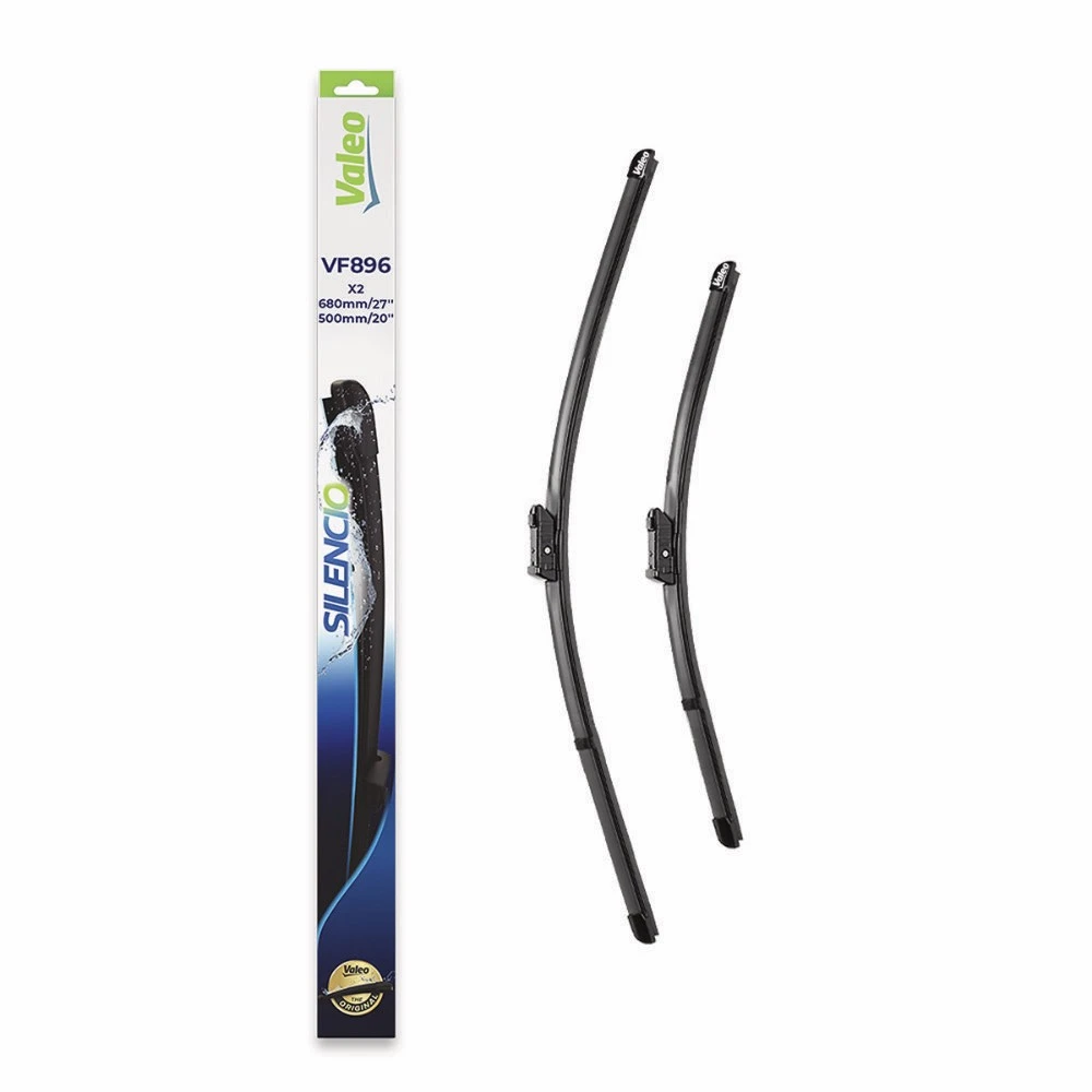 Front wiper blade set Valeo Silencio Flat 680 & 500 mm for Audi Q7 2015-2026