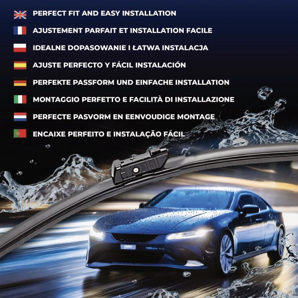 Front wiper blade set Valeo Silencio Flat 630 & 550 mm for Polestar 4 2024-2026