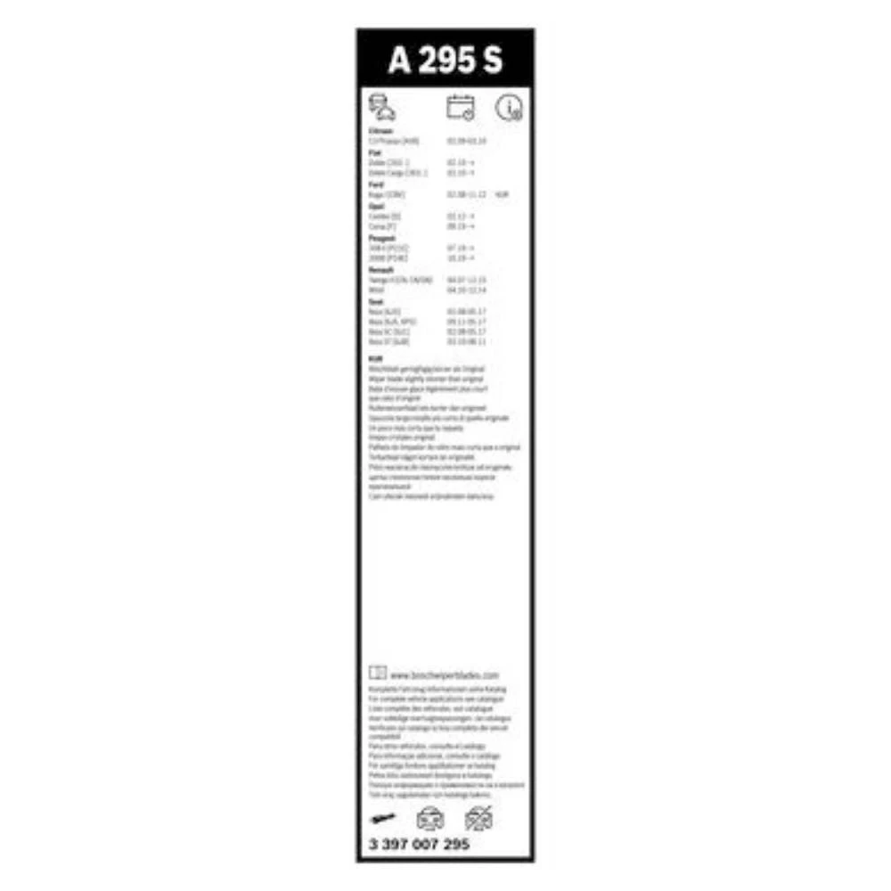 Front wiper blade set BOSCH AeroTwin 600 & 400 mm for Lancia Ypsilon 3 2024-2026