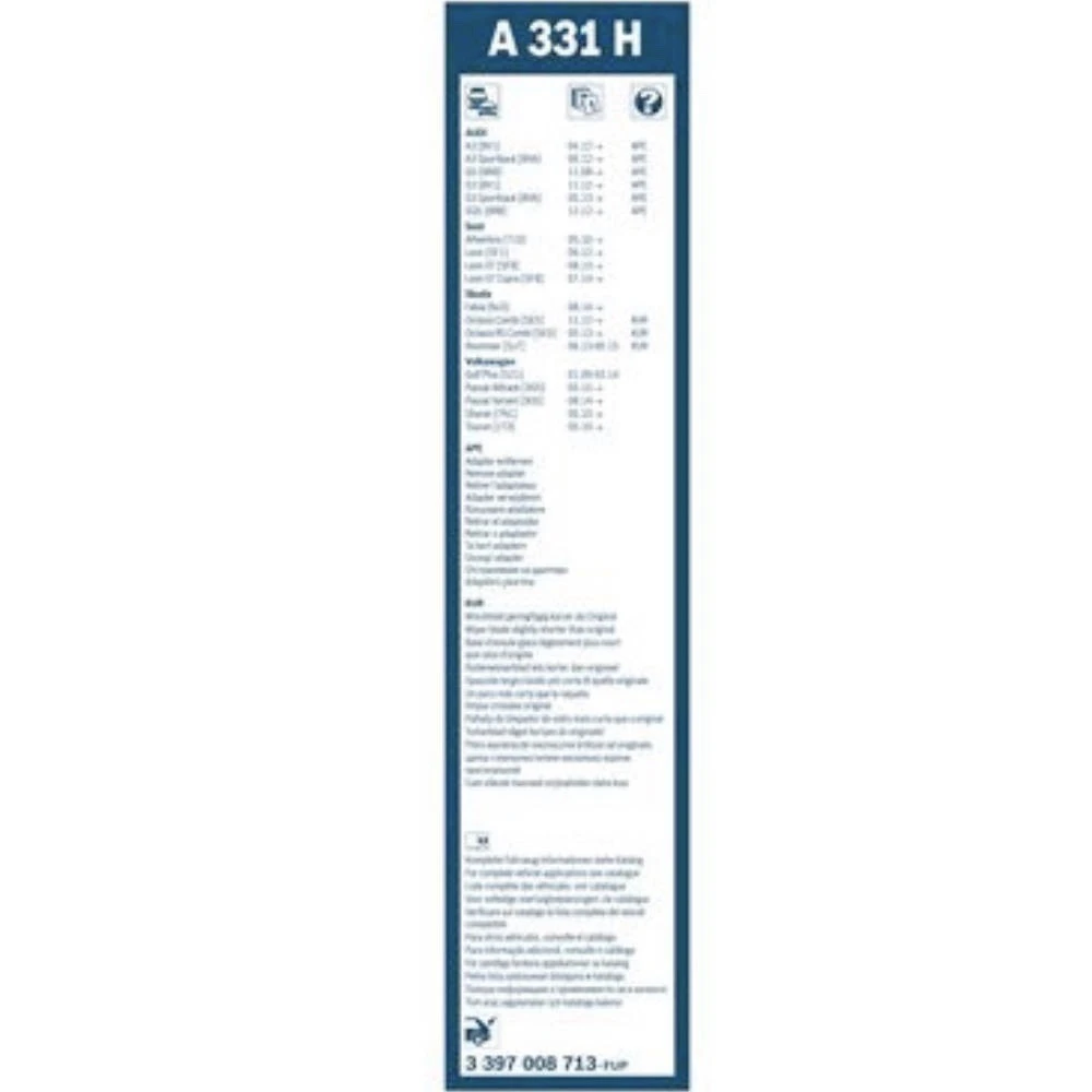 Rear wiper blade BOSCH Rear 330 mm for Li Xiang L8 2022-2026