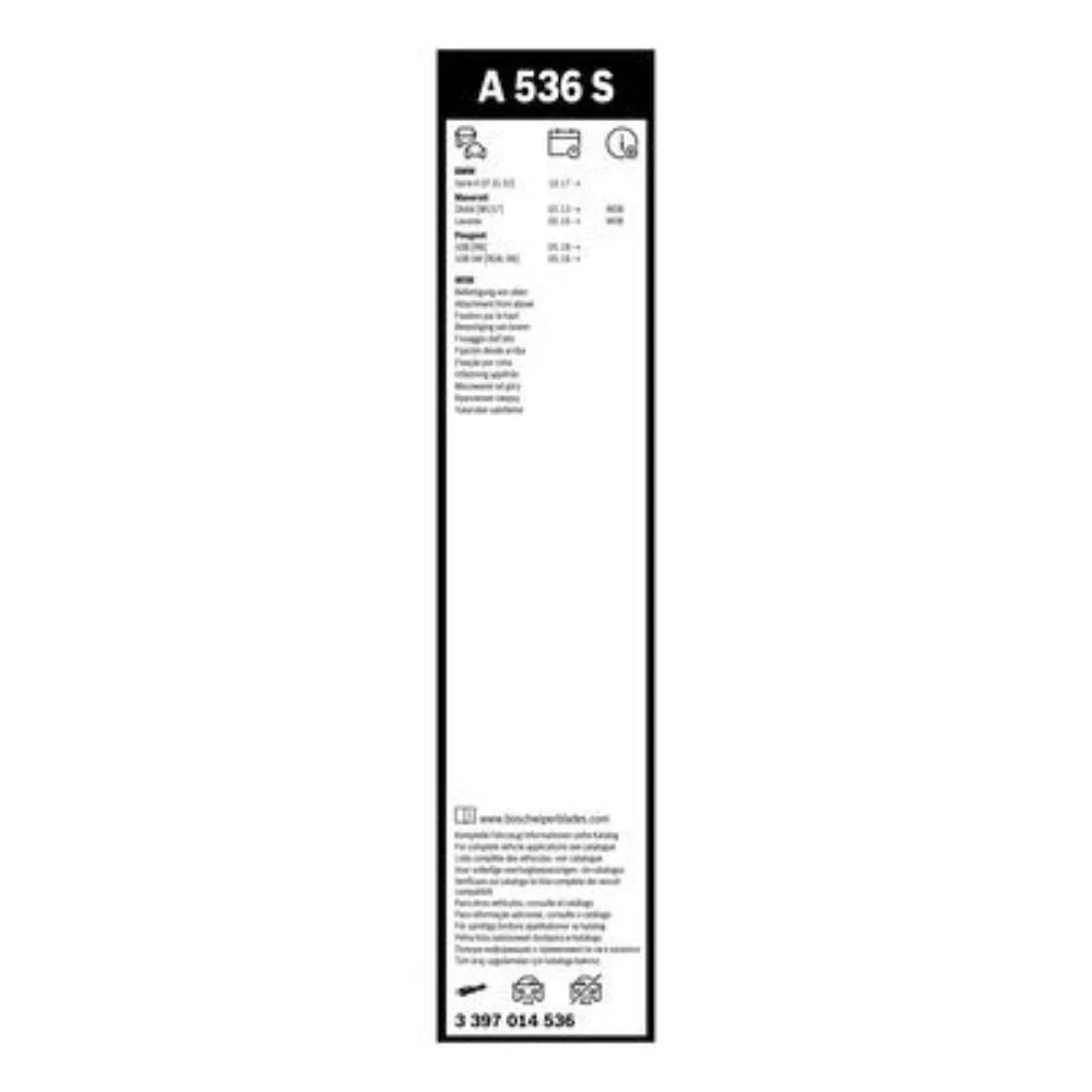 Front wiper blade set BOSCH AeroTwin 650 & 450 mm for Zeekr X 2023-2026