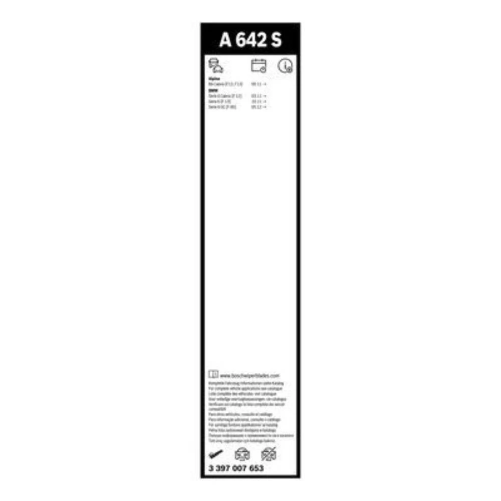 Front wiper blade set BOSCH AeroTwin 650 & 430 mm for Rolls-Royce Ghost 2010-2019